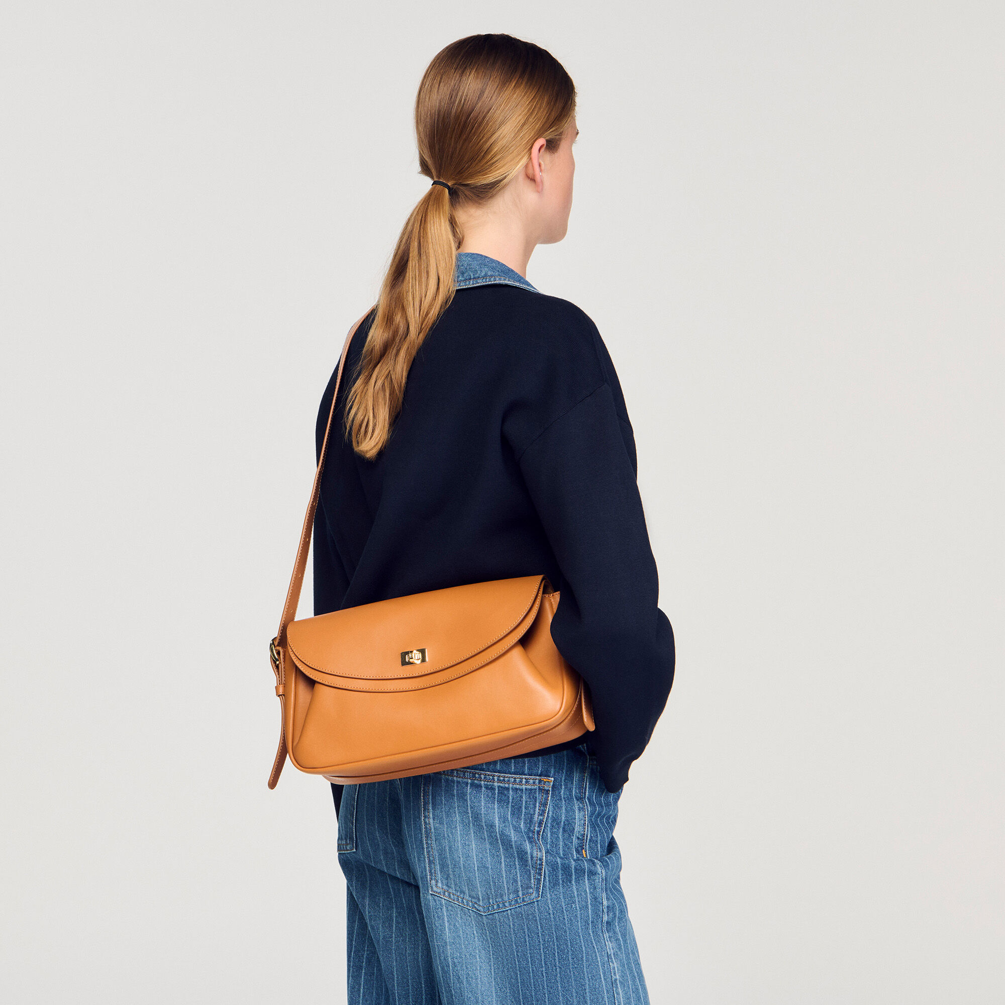 Sac en cuir lisse Le Mambo