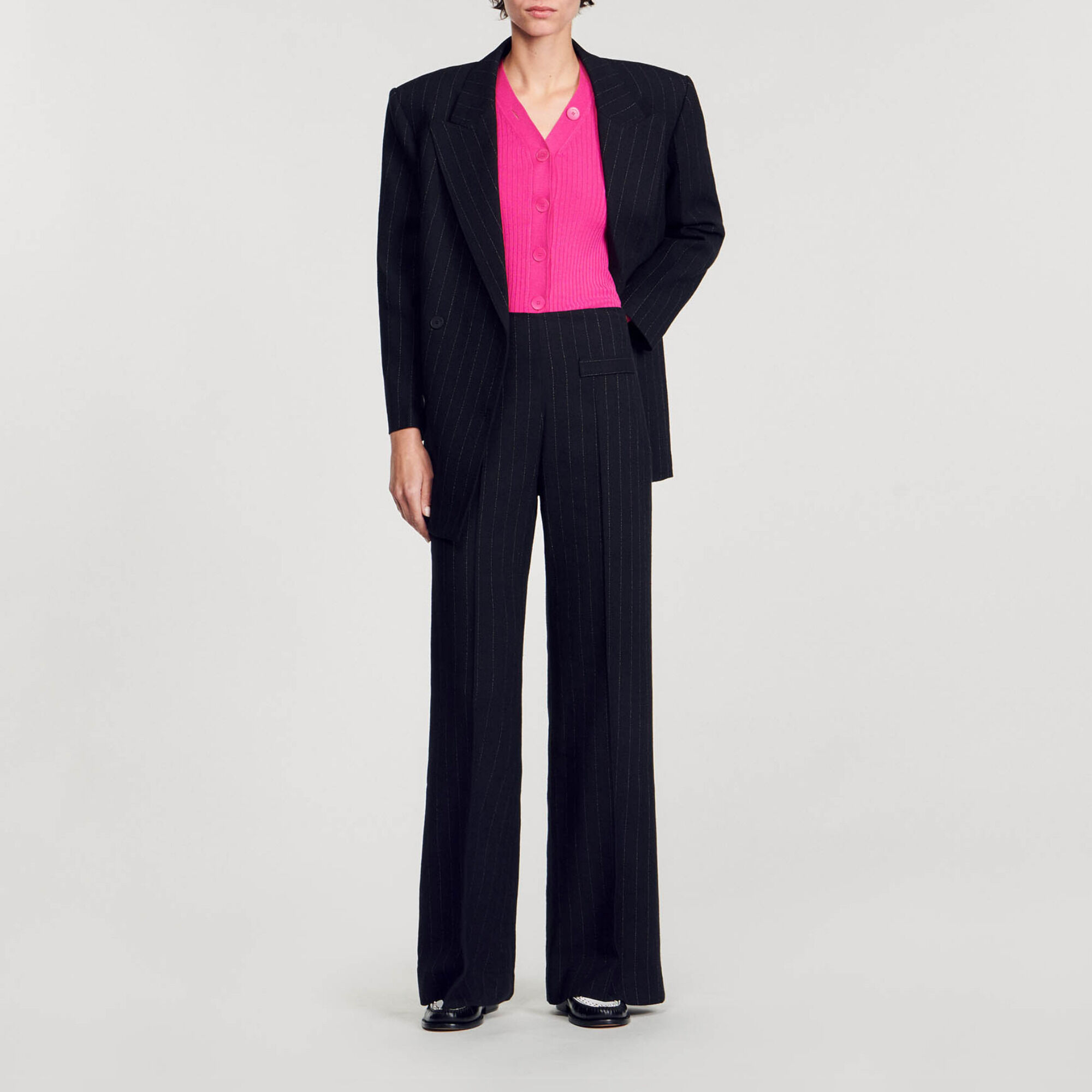 Cardigan en maille côtelée