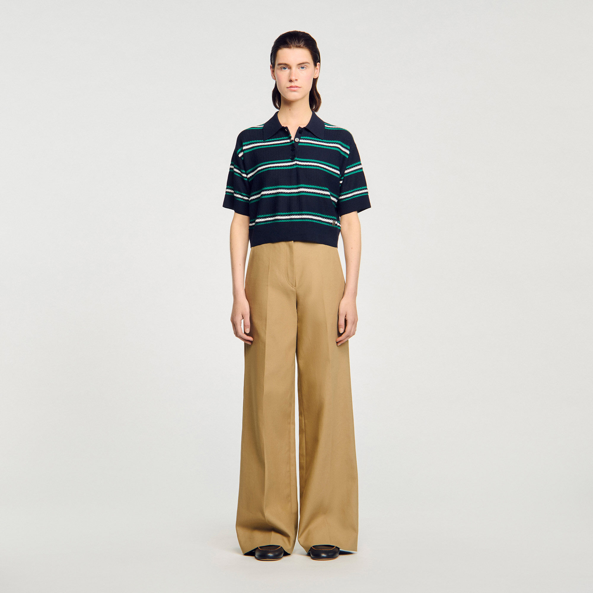 Pull à col polo