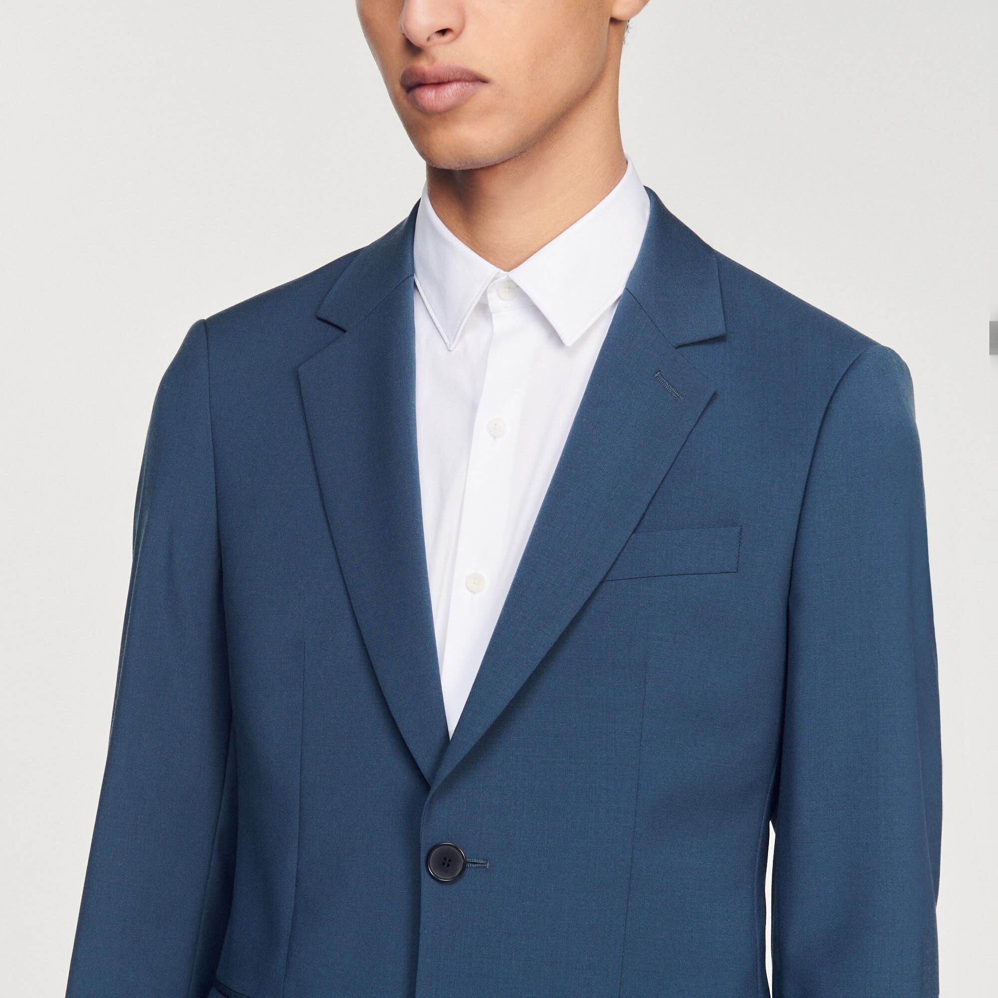 Veste de costume en laine vierge