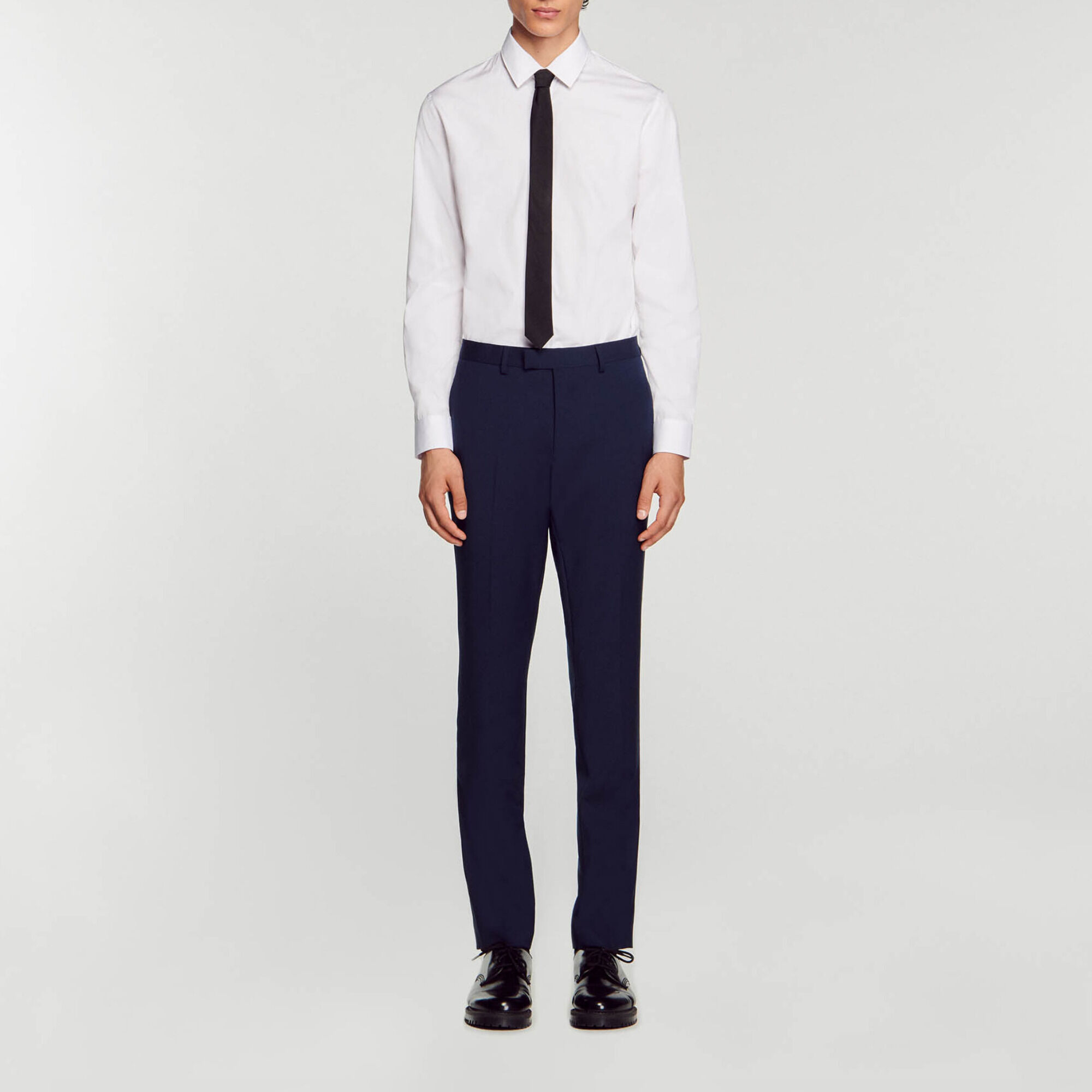 Pantalon de costume en laine vierge