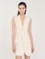 Robe courte tailleur plissée 