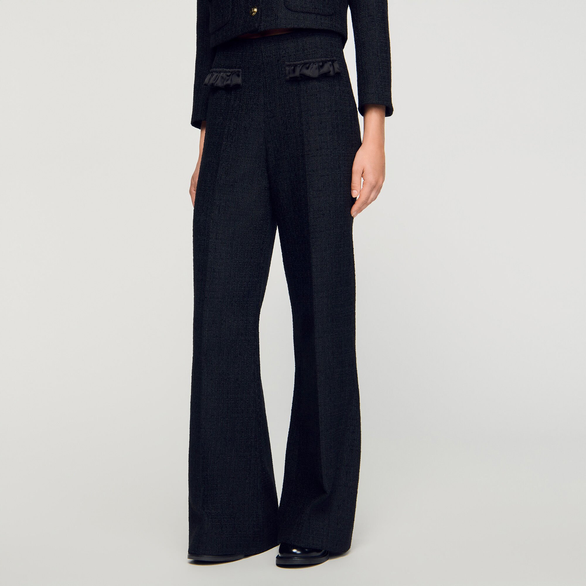 Pantalon de tailleur en tweed