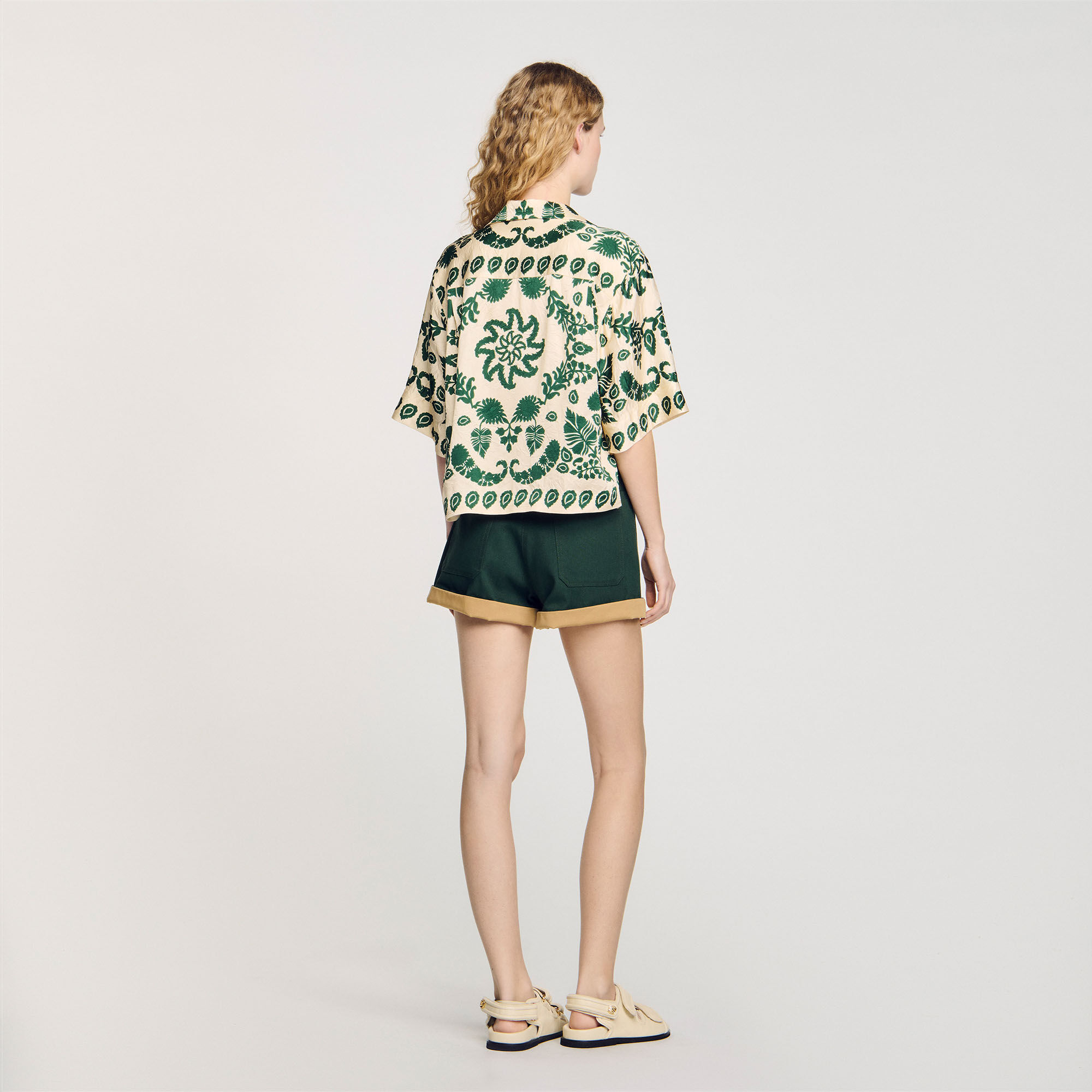 Chemise à imprimé fleuri