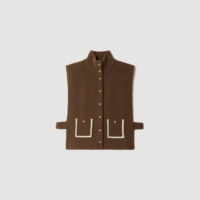 Col montant en laine et cachemire - Femme | Sandro Paris