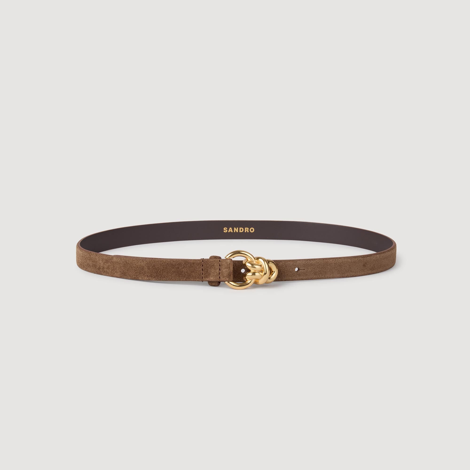 Ceinture en cuir suède