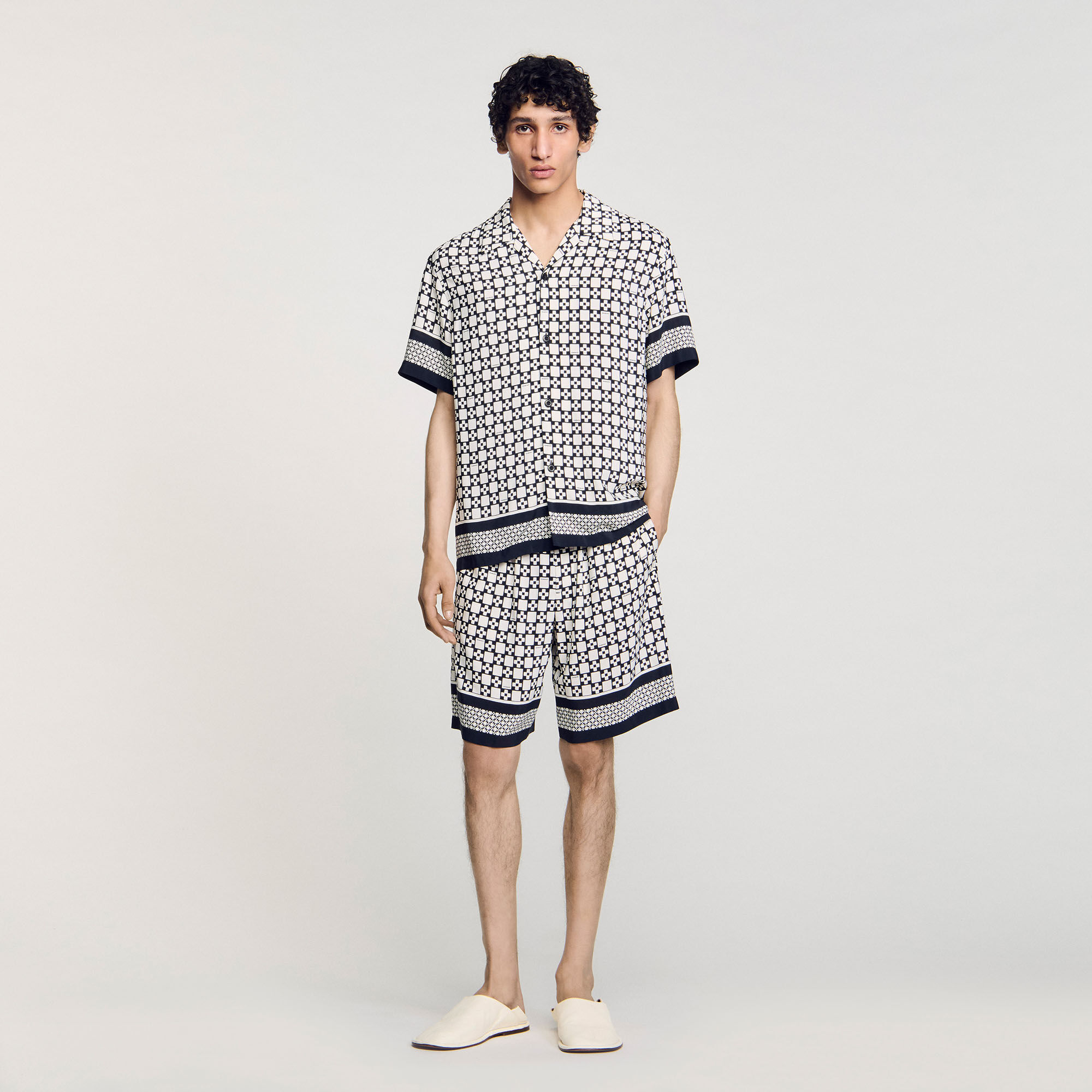 Chemise fluide à imprimé Square Cross