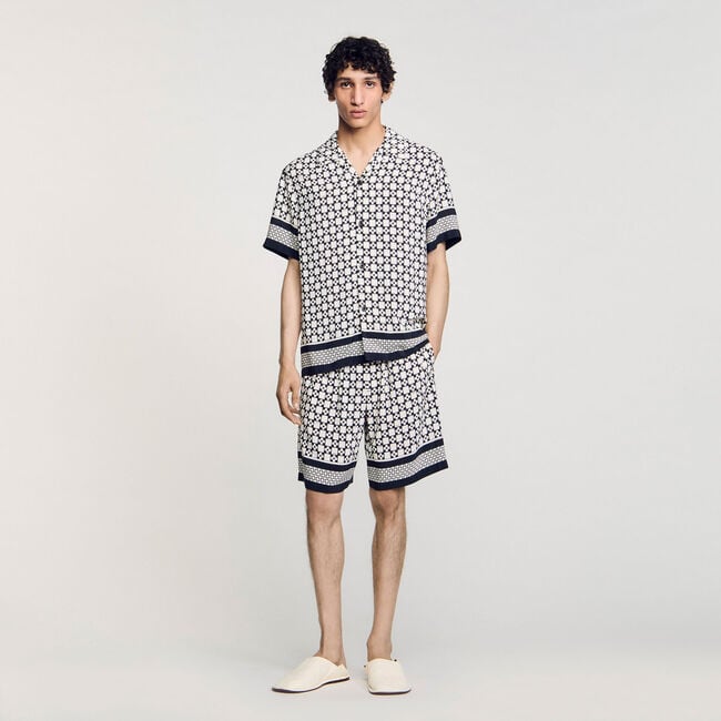 Chemise fluide à imprimé Square Cross