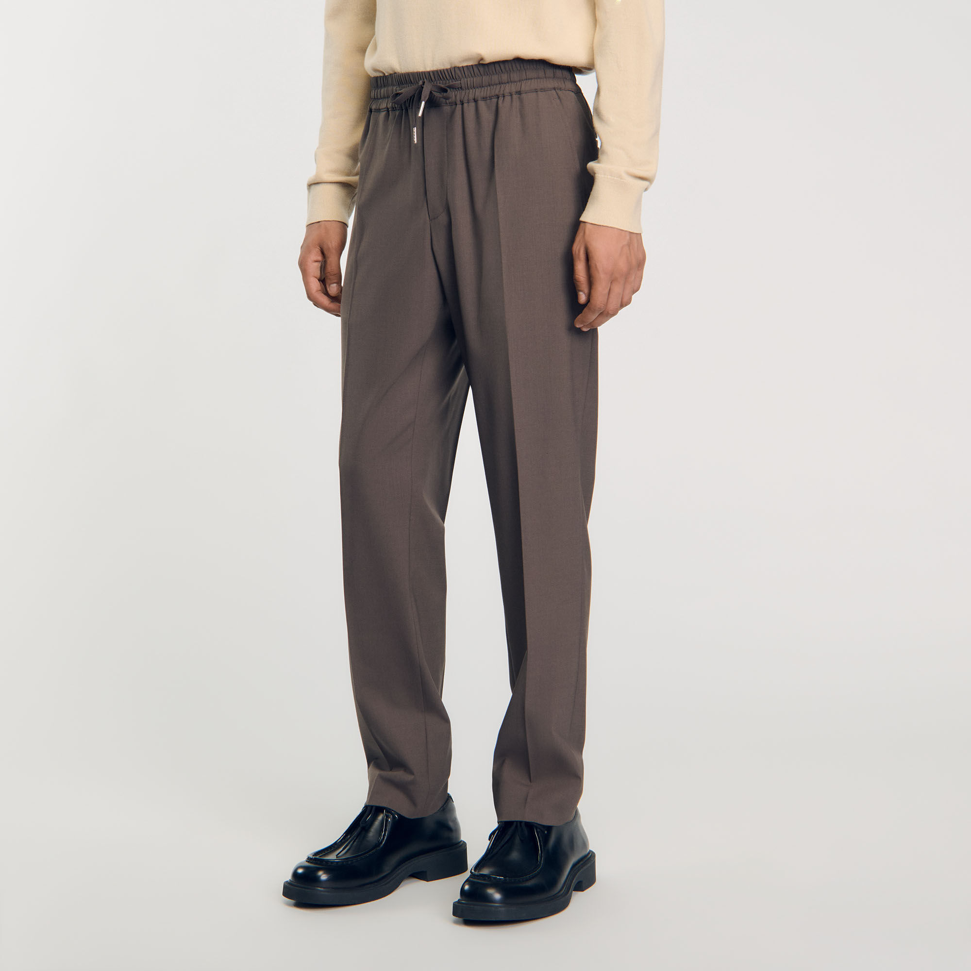 Pantalon de costume élastiqué