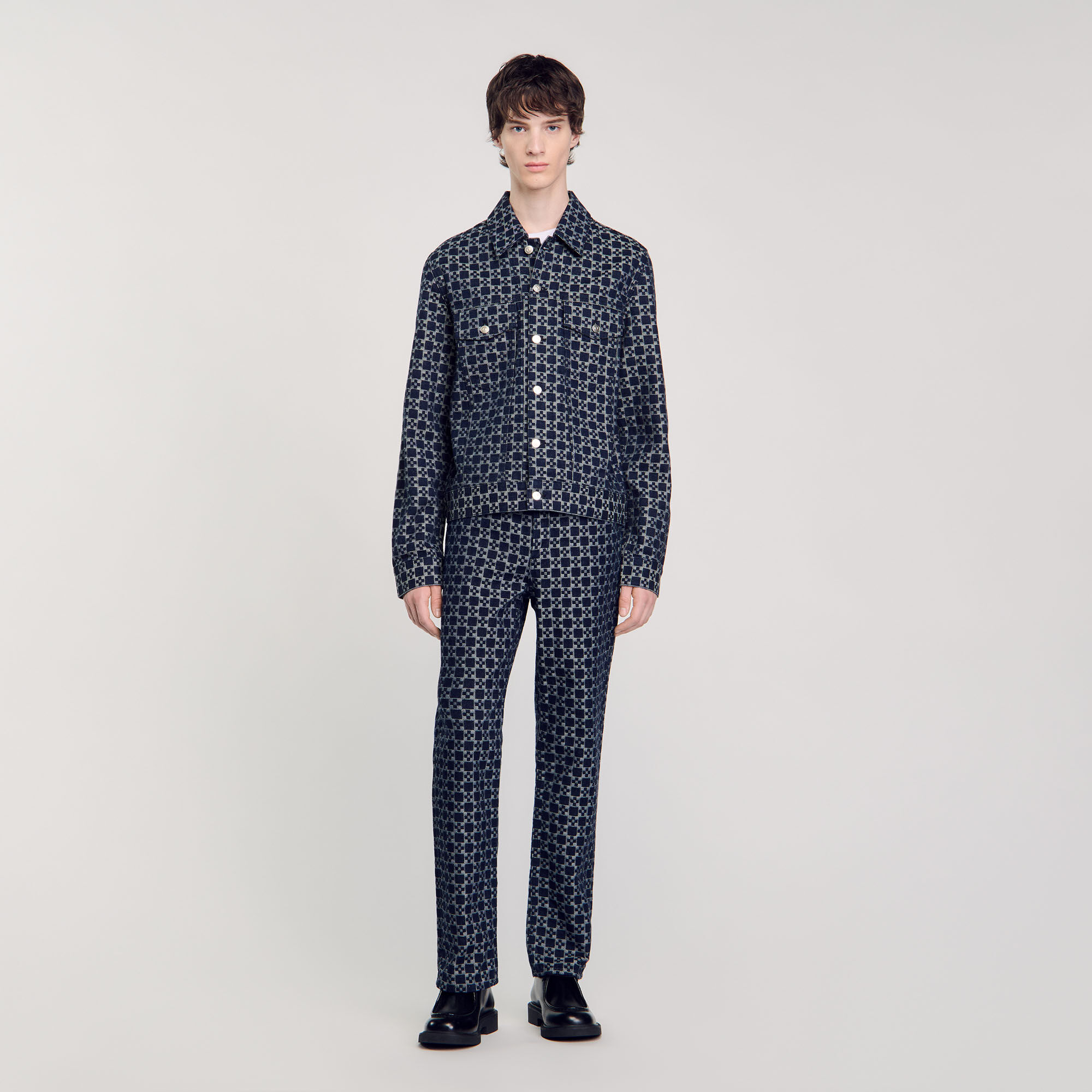 Veste en jean sandro homme sale