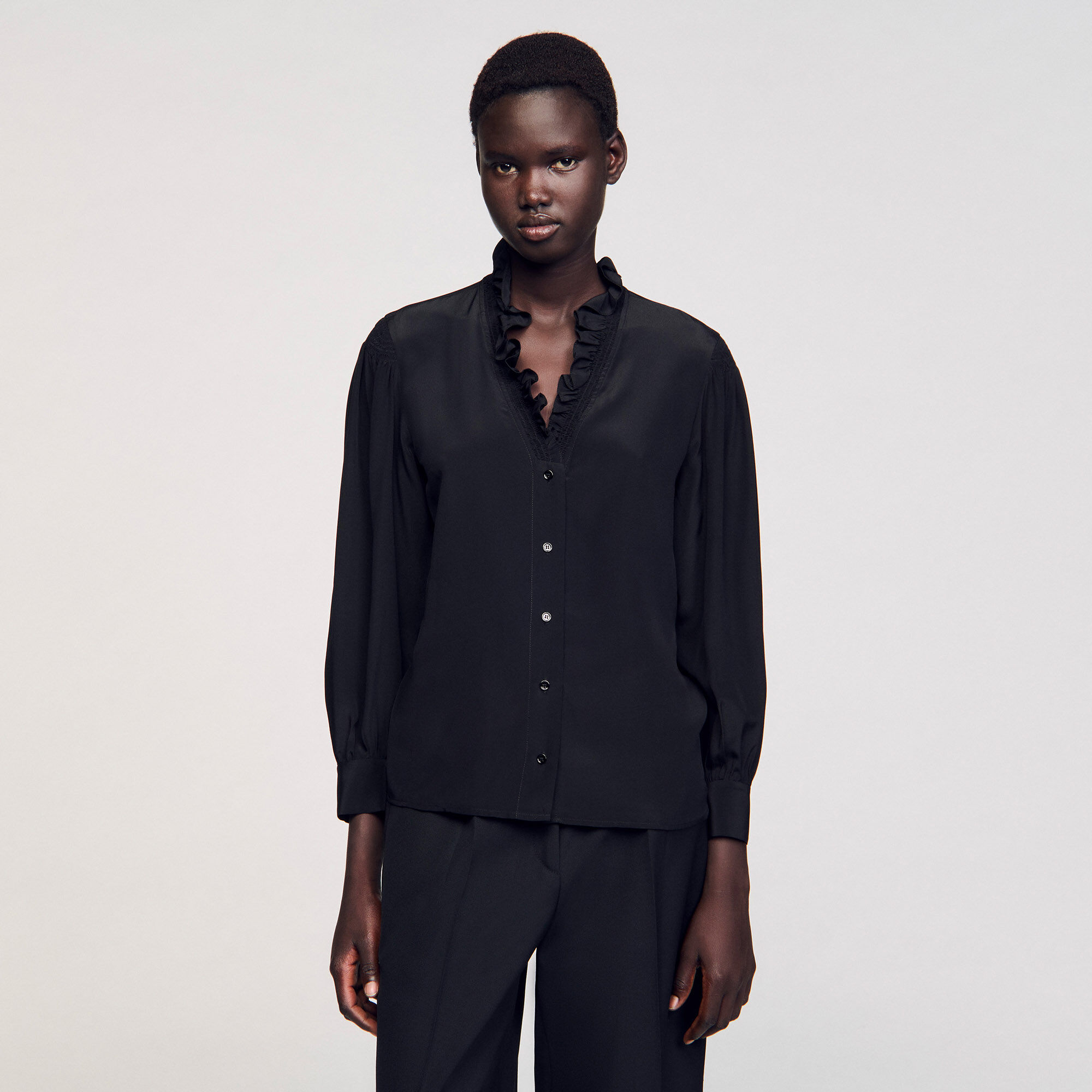 Chemise fluide en soie