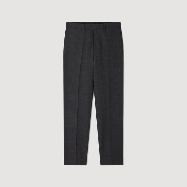 Pantalon de costume en laine - Homme | Sandro Paris