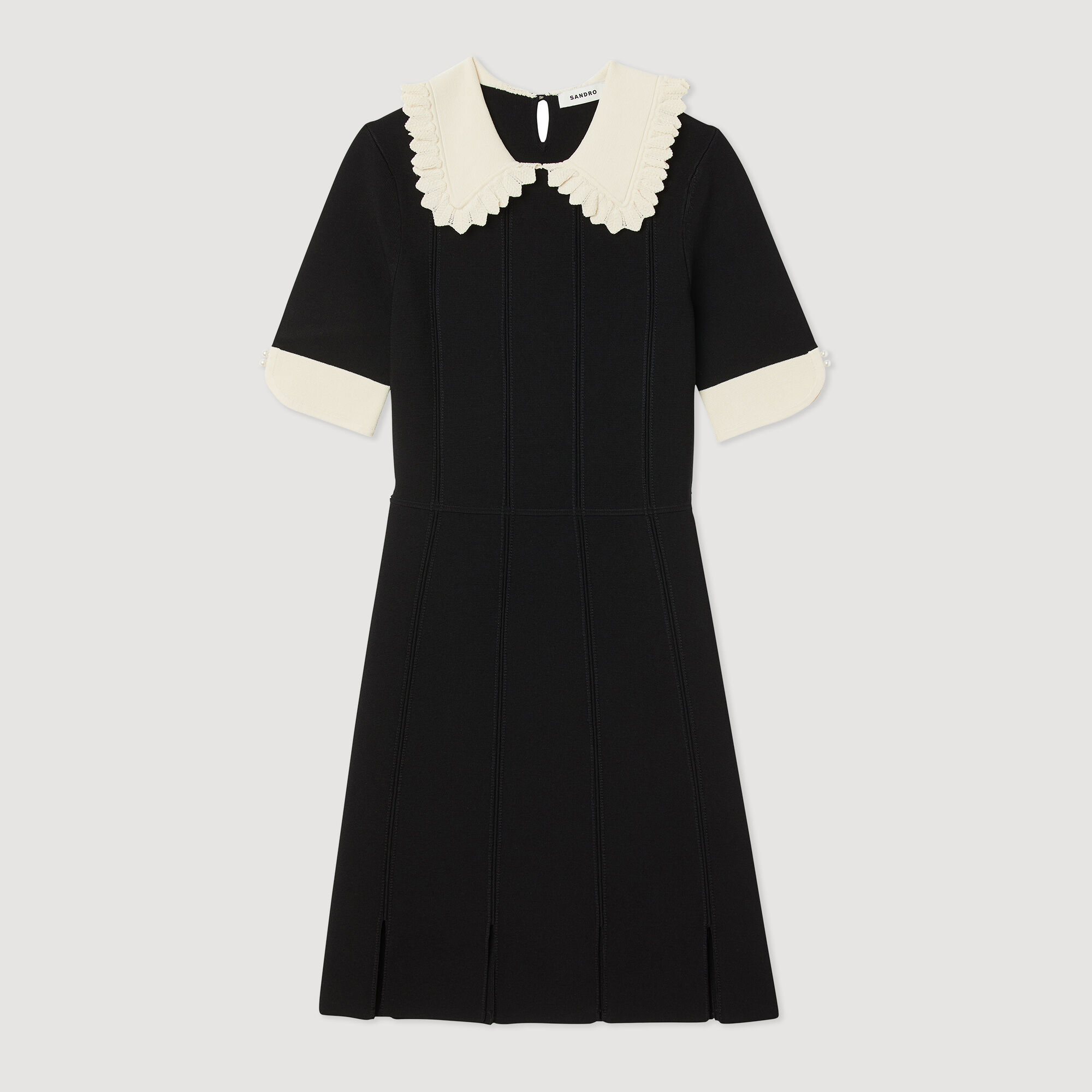 Robe avec col chemise clearance