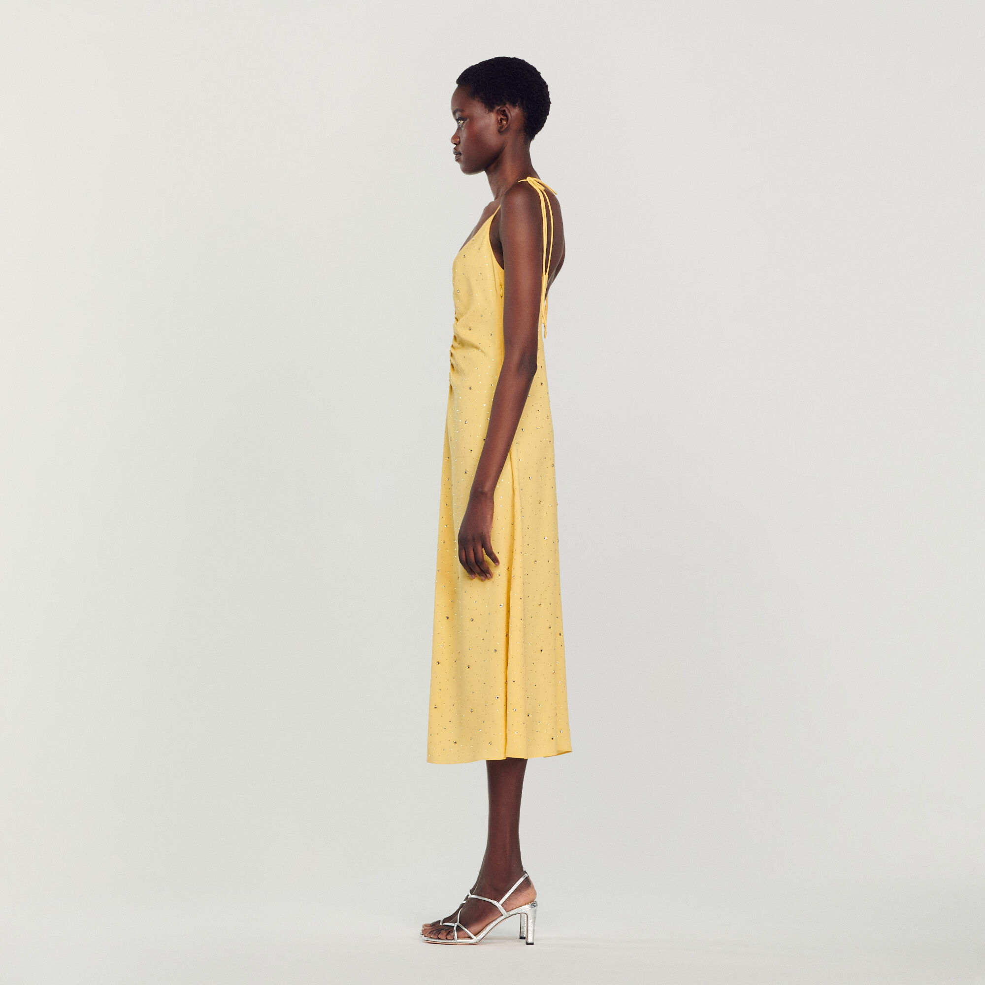 Robe shop jaune sandro