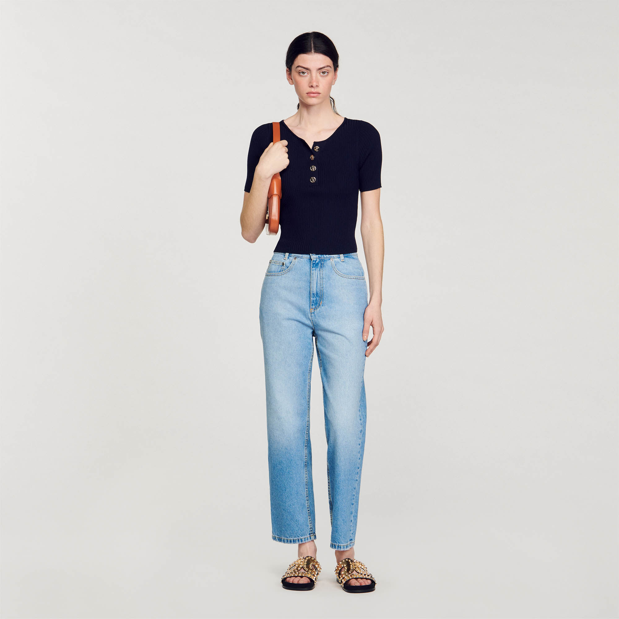 Pull sandro bleu best sale marine