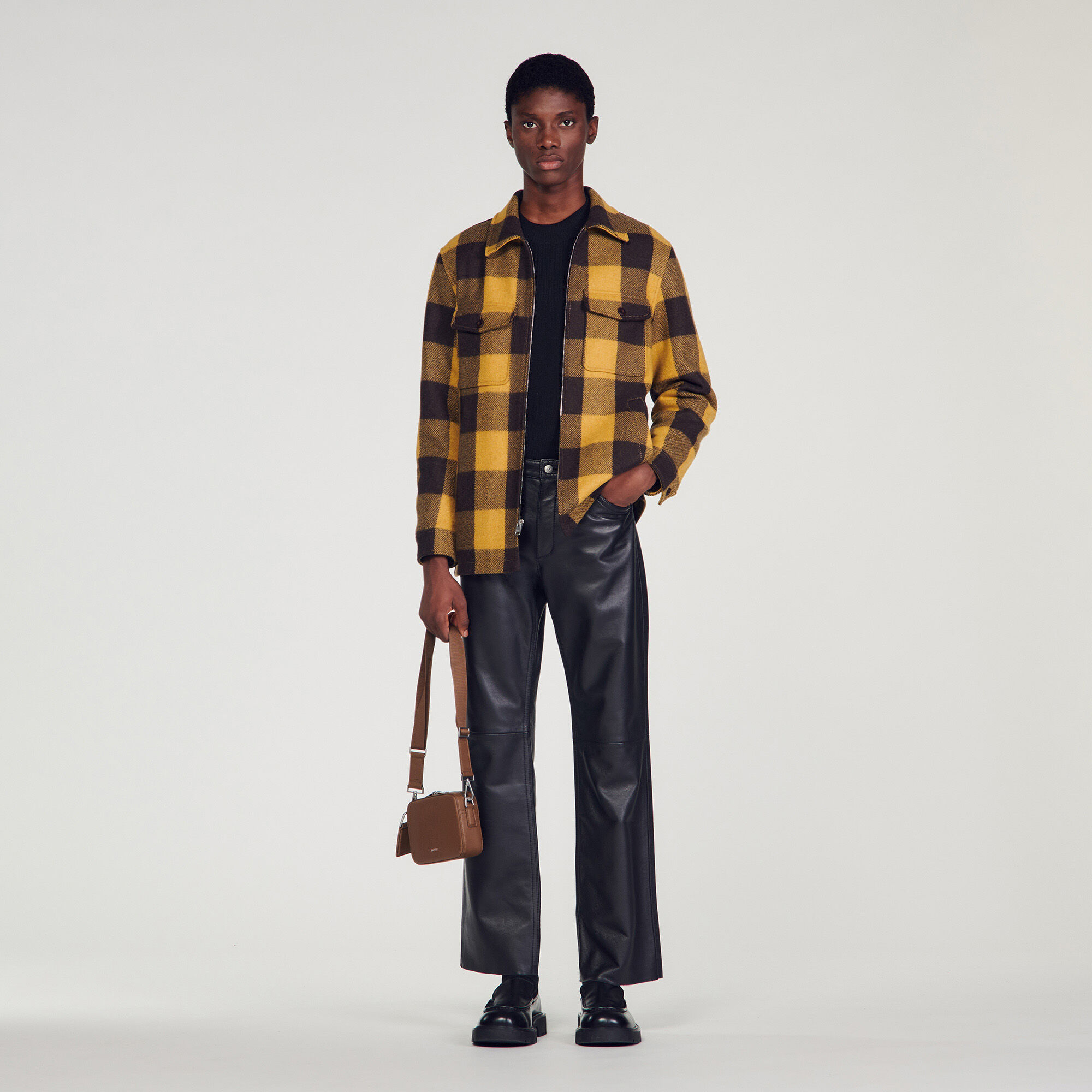 Manteau sandro carreaux sales