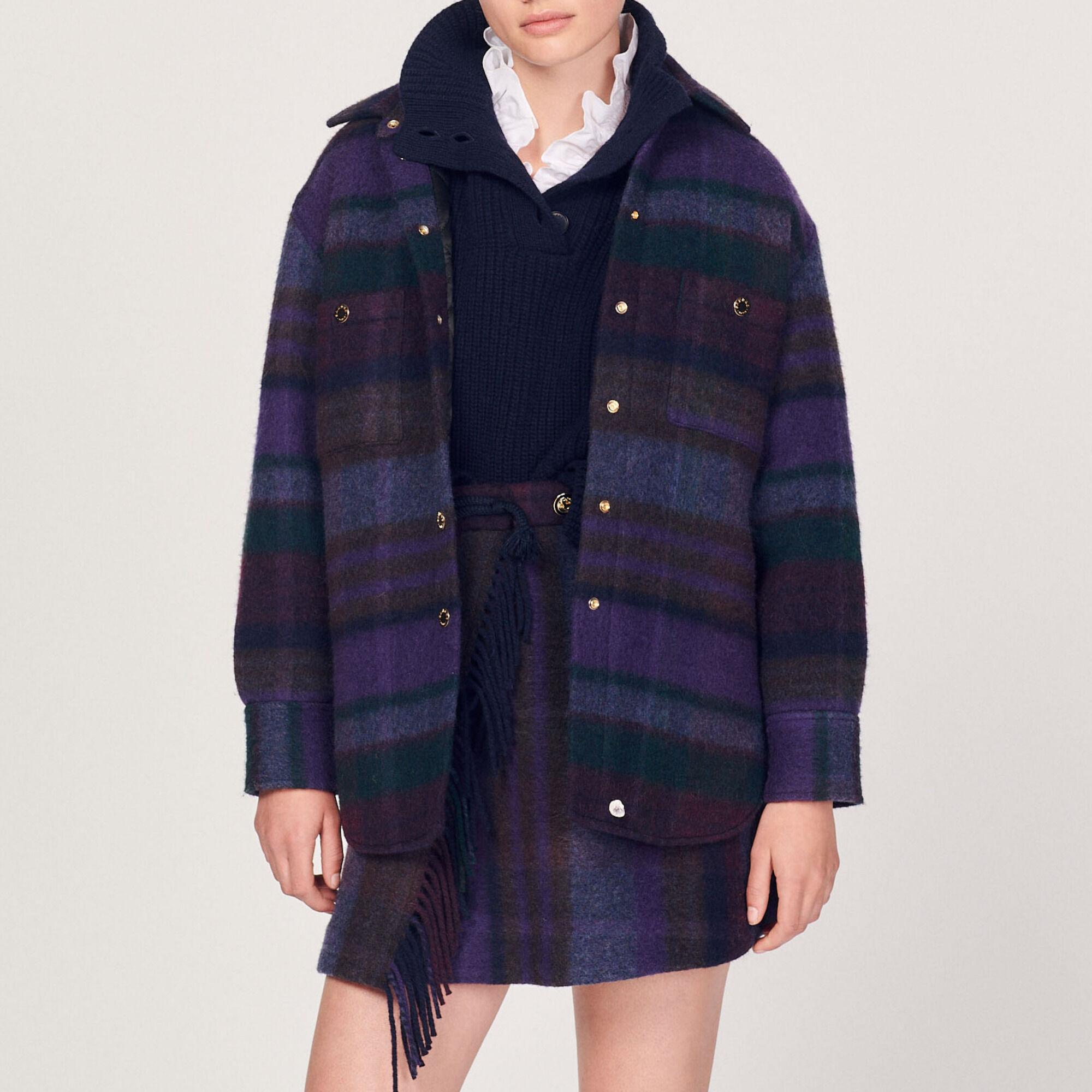 Manteau carreaux vert hotsell femme