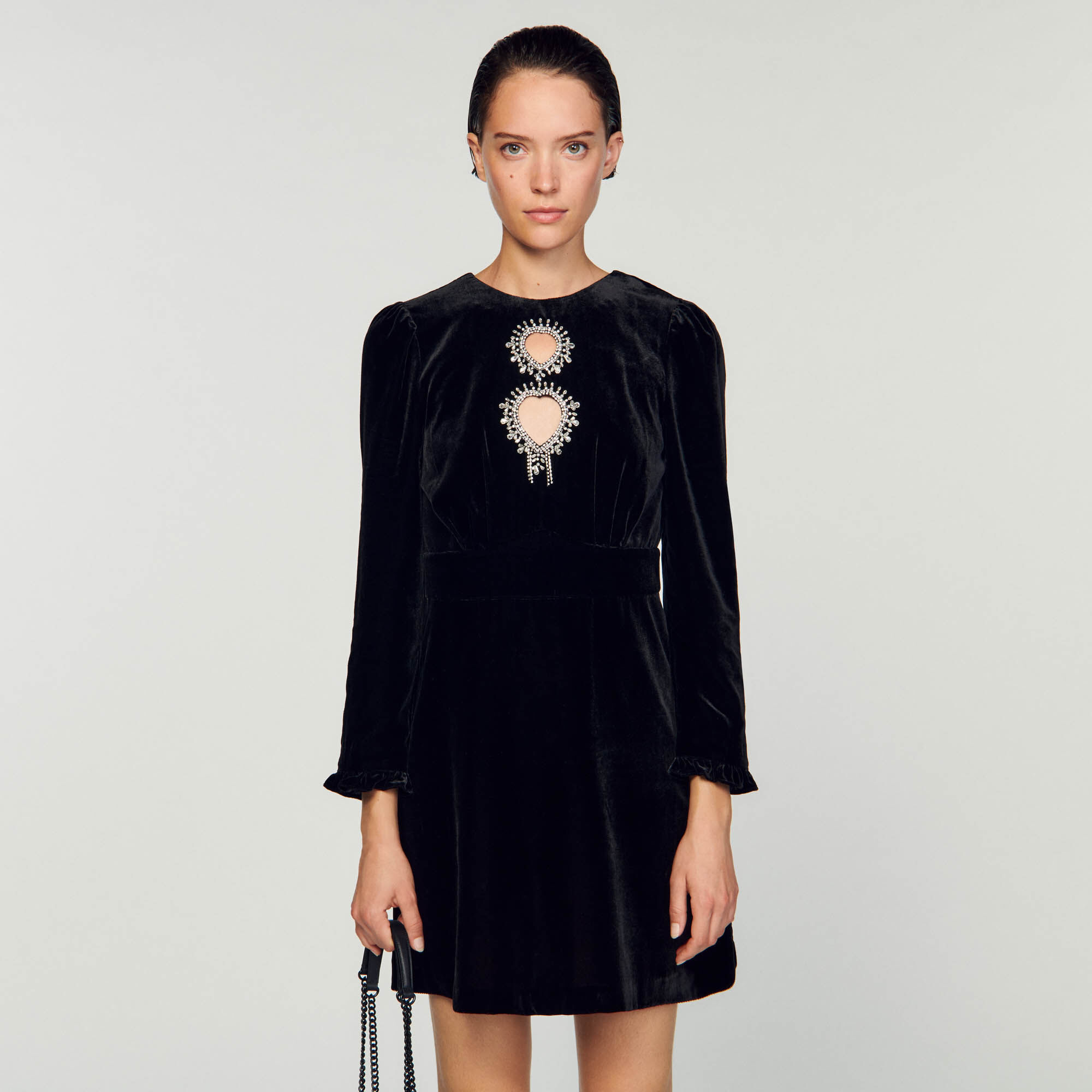 Robe courte sequins SFPRO03402 Robes Sandro Paris