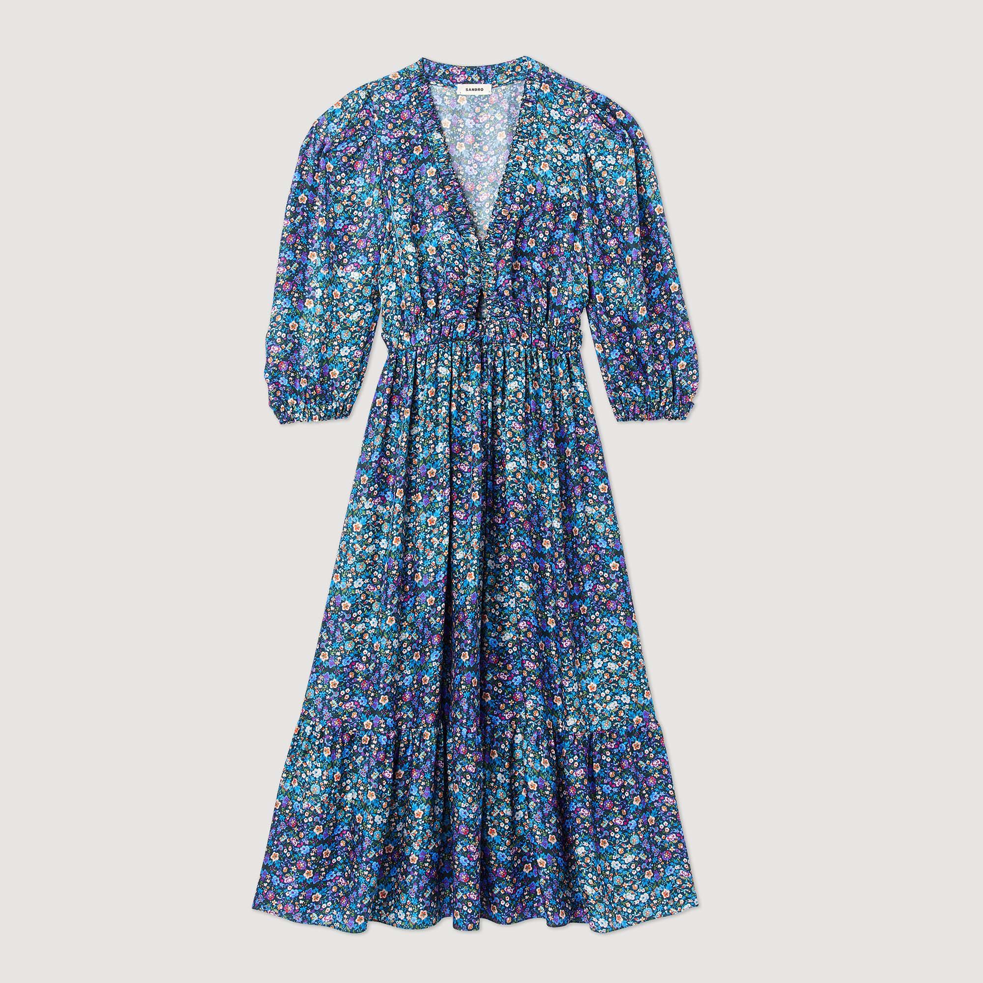 Robe fleurie sandro on sale