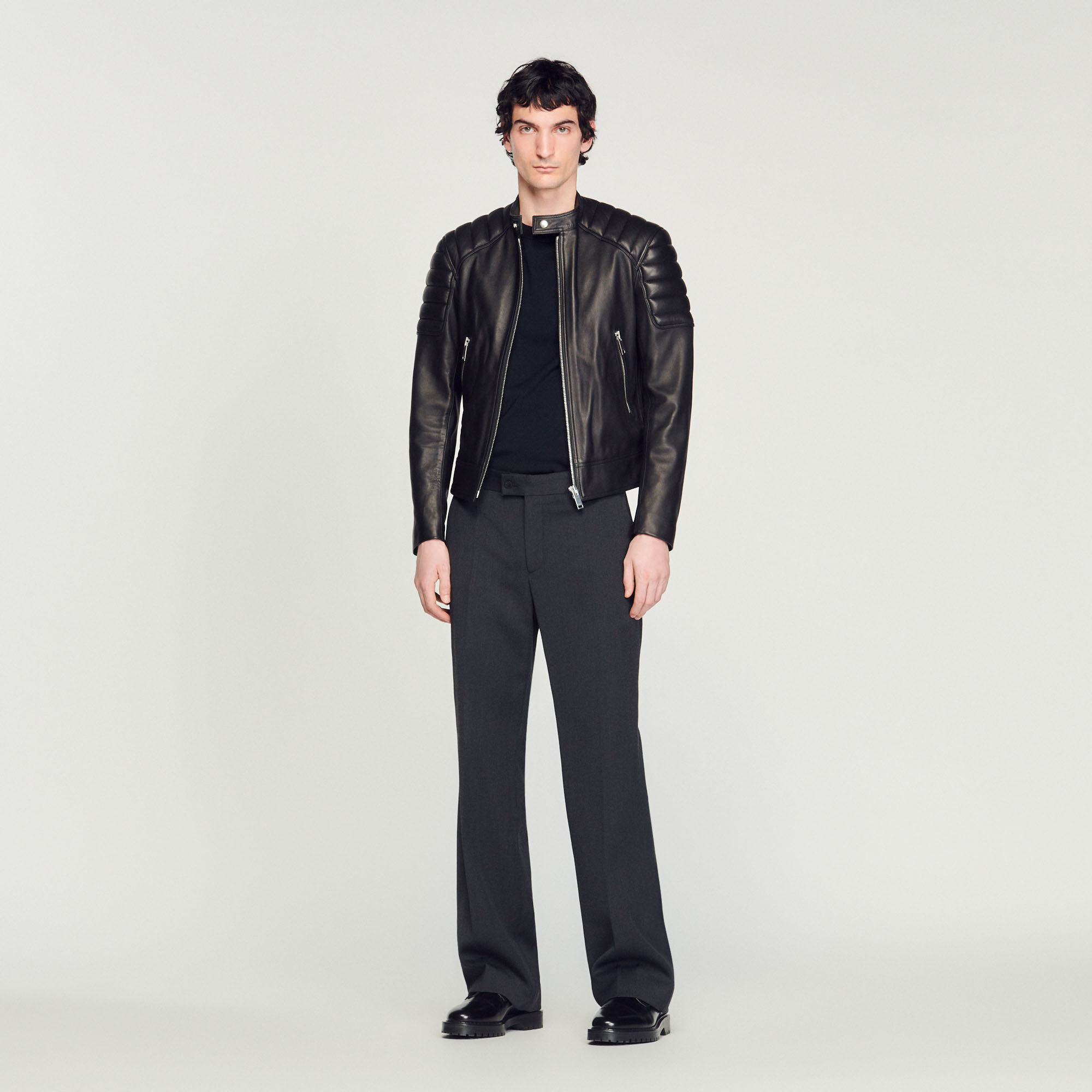 Blouson Cuir Homme Sandro Paris
