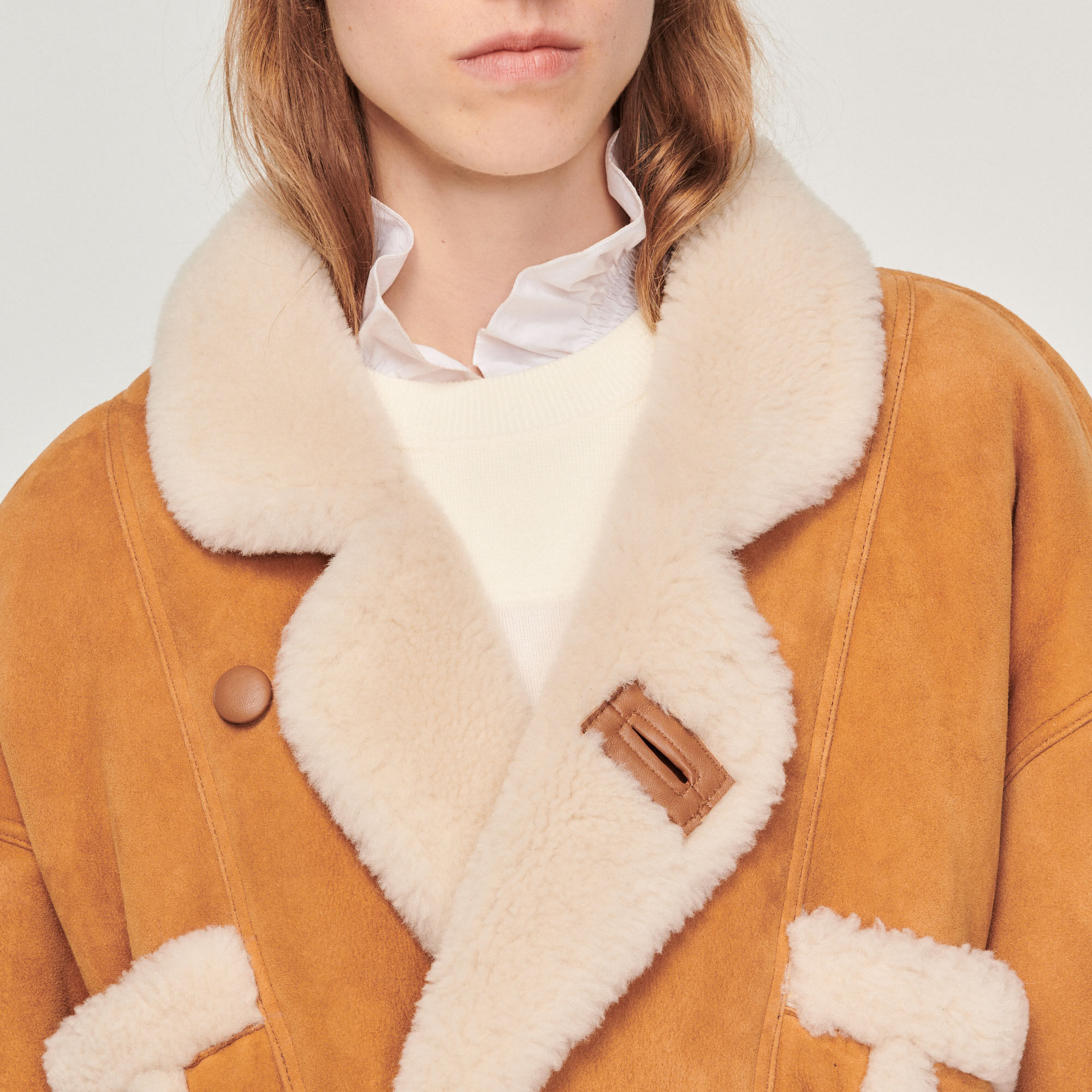Sandro deals peau lainee