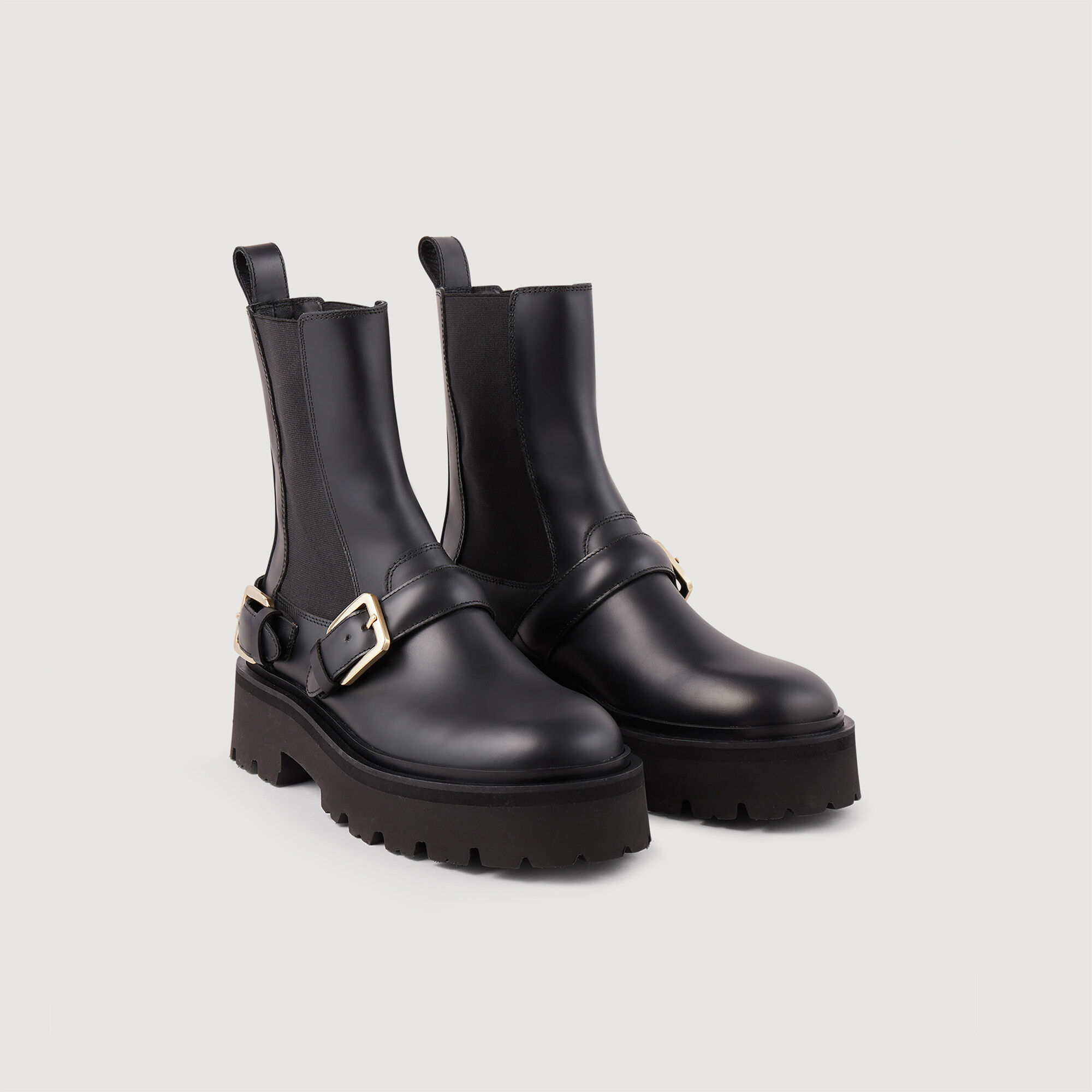Sandro sales bottines noires