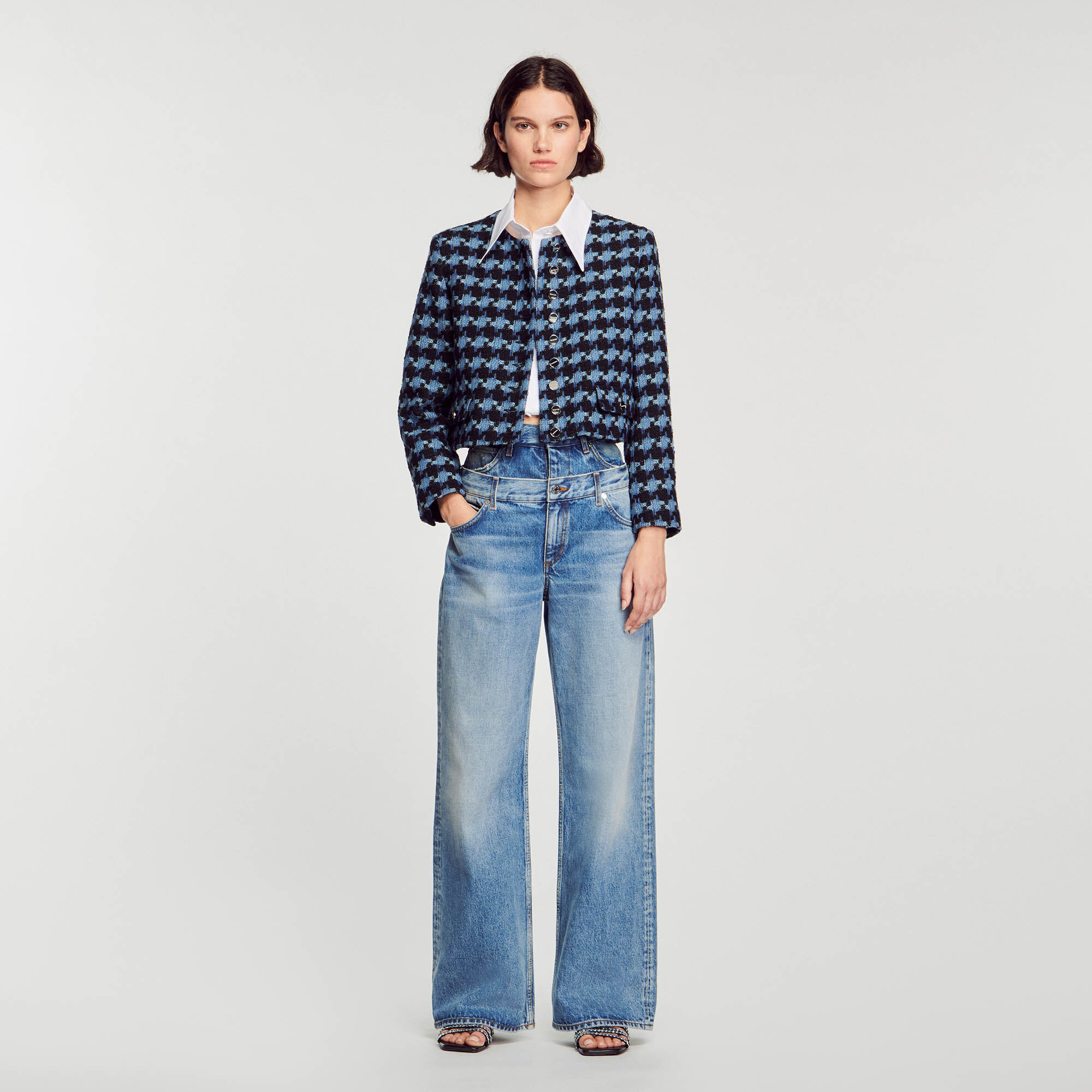 Sandro veste sales pied de poule