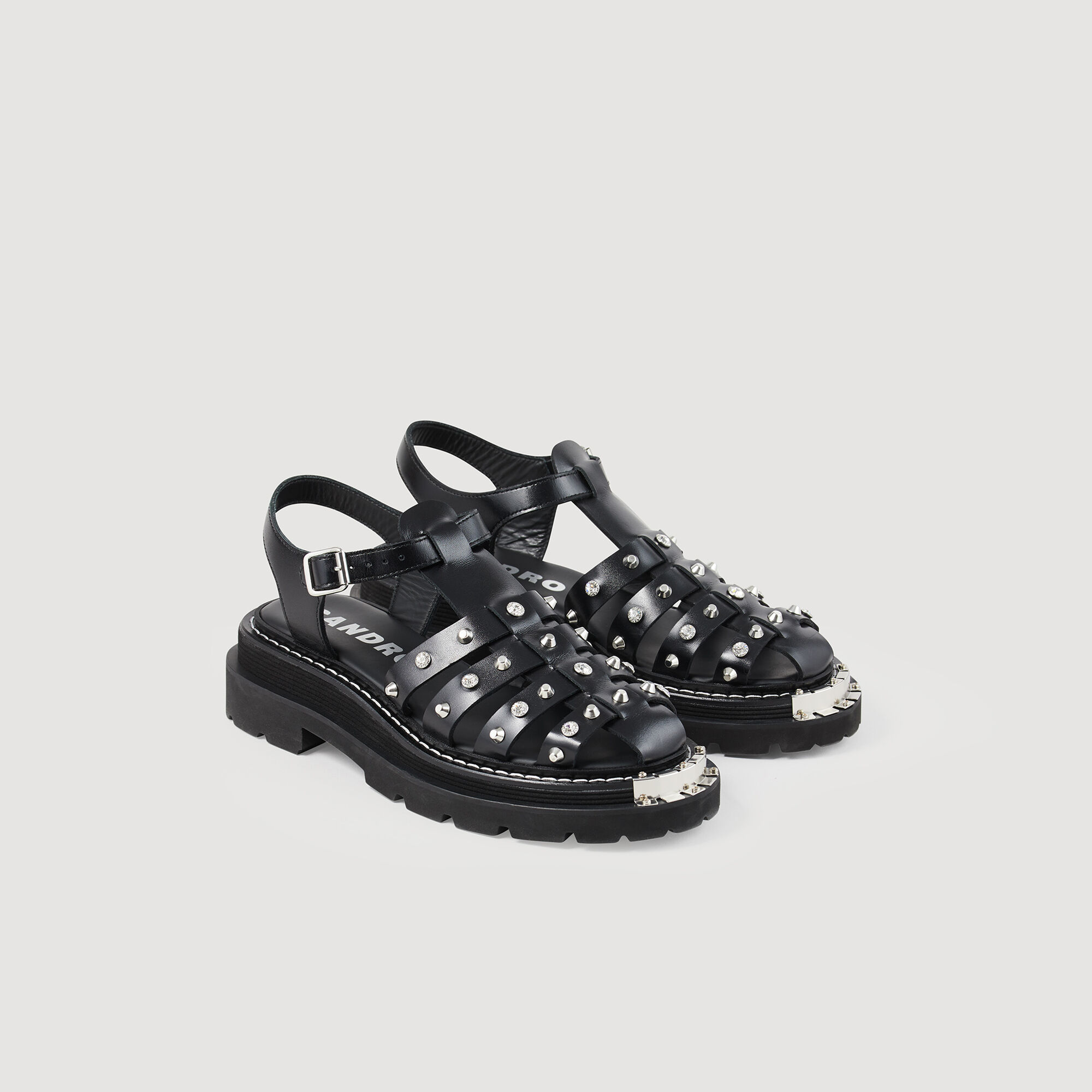 Sandale meduse cuir femme outlet