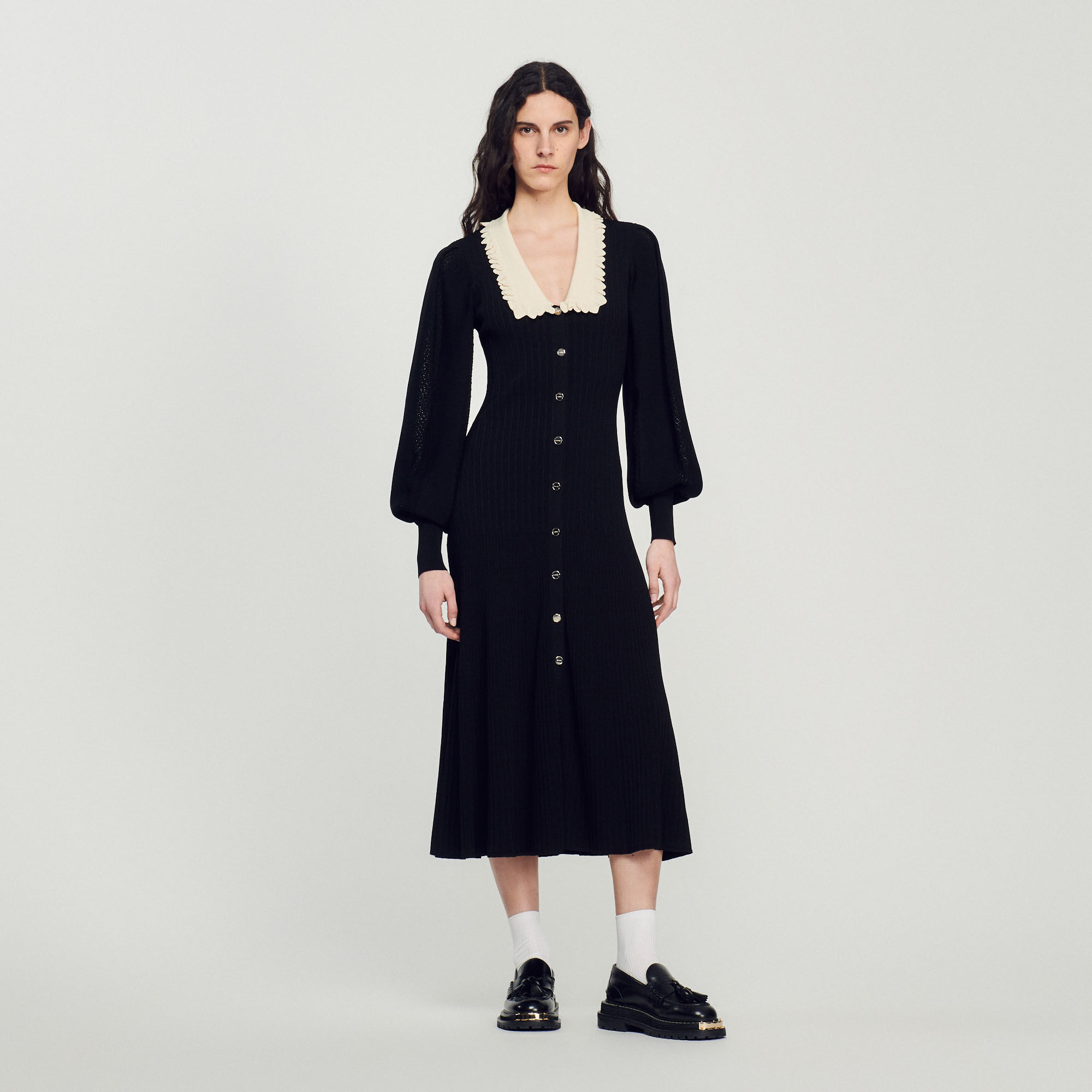 Robe longue best sale manches longues femme