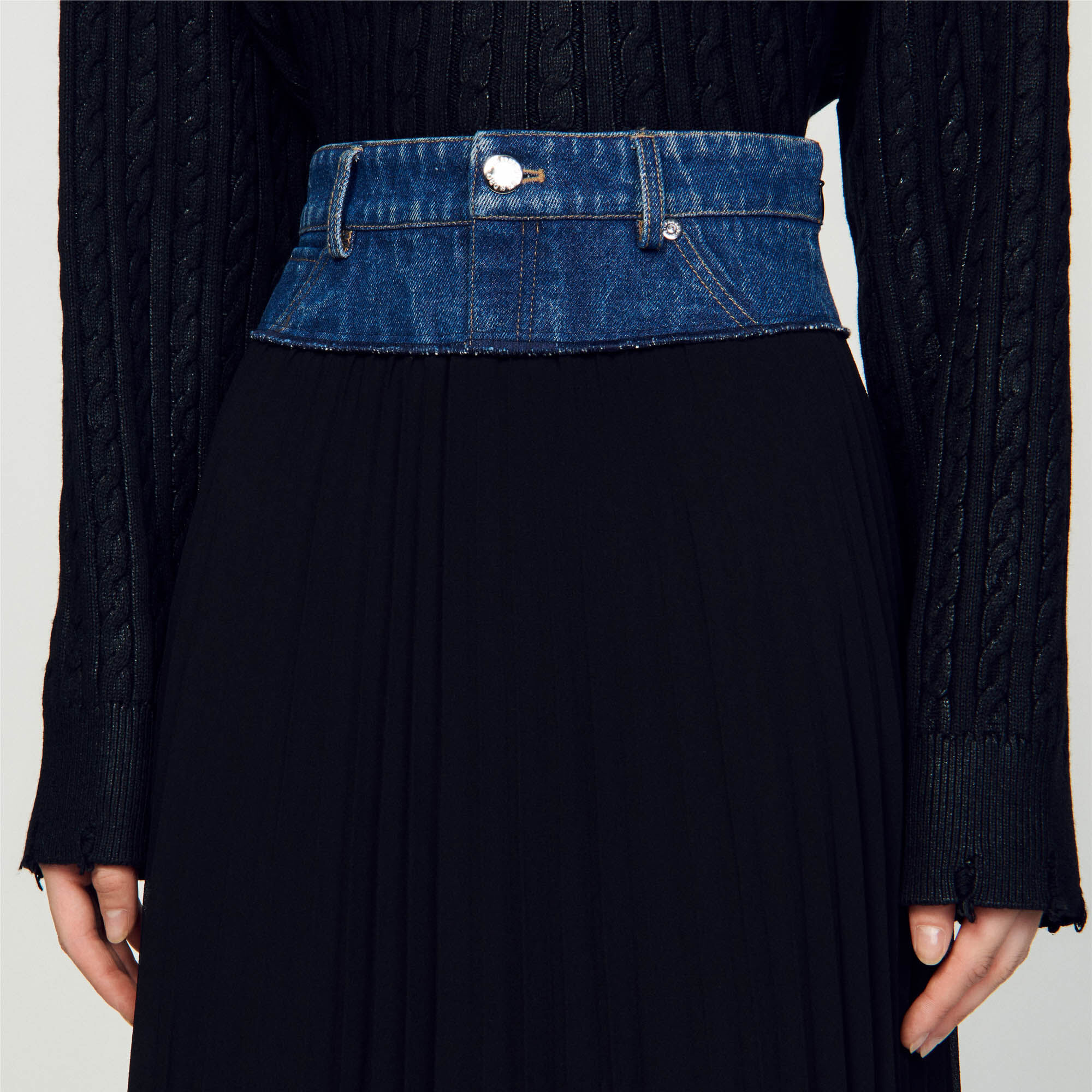 Jupe en outlet jean sandro
