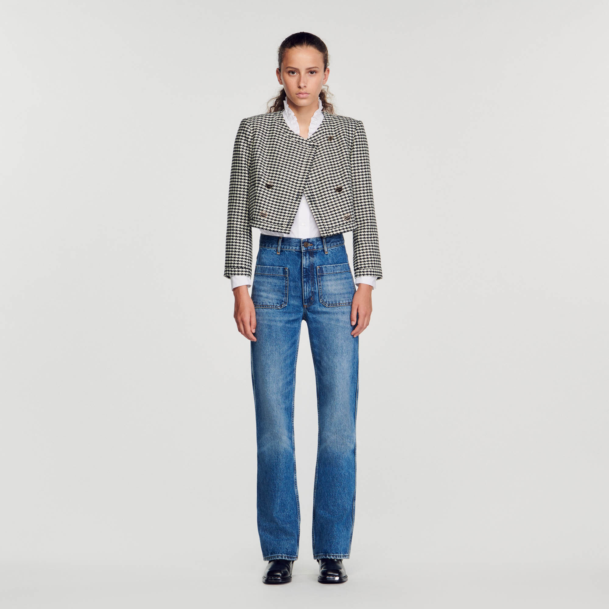 Veste sandro pied shop de poule