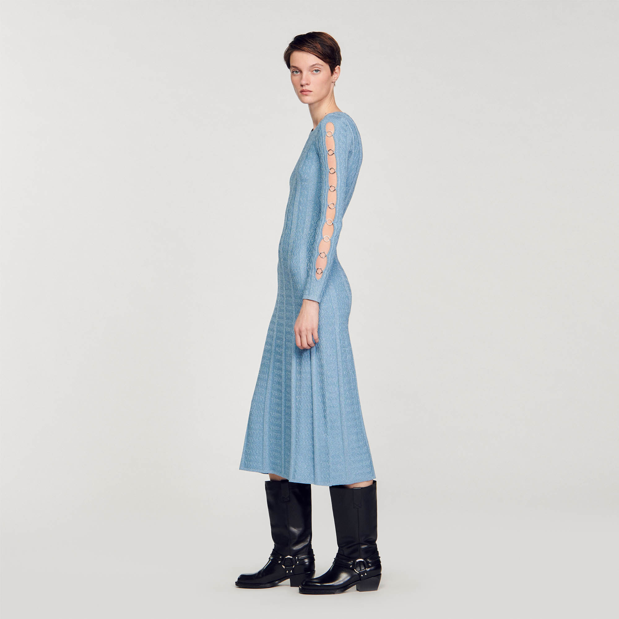 Sandro robe bleu deals