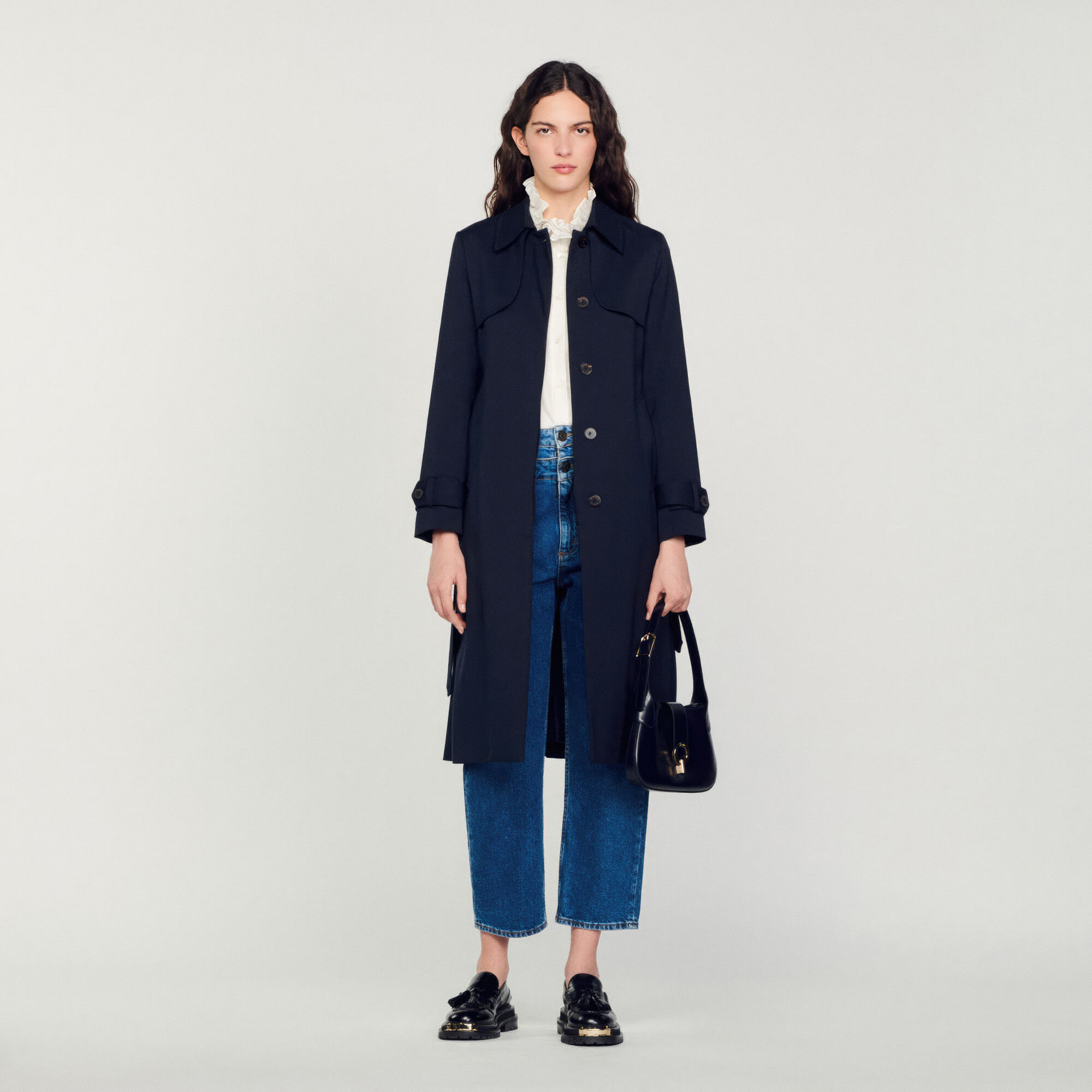 Veste sandro hotsell femme fourrure