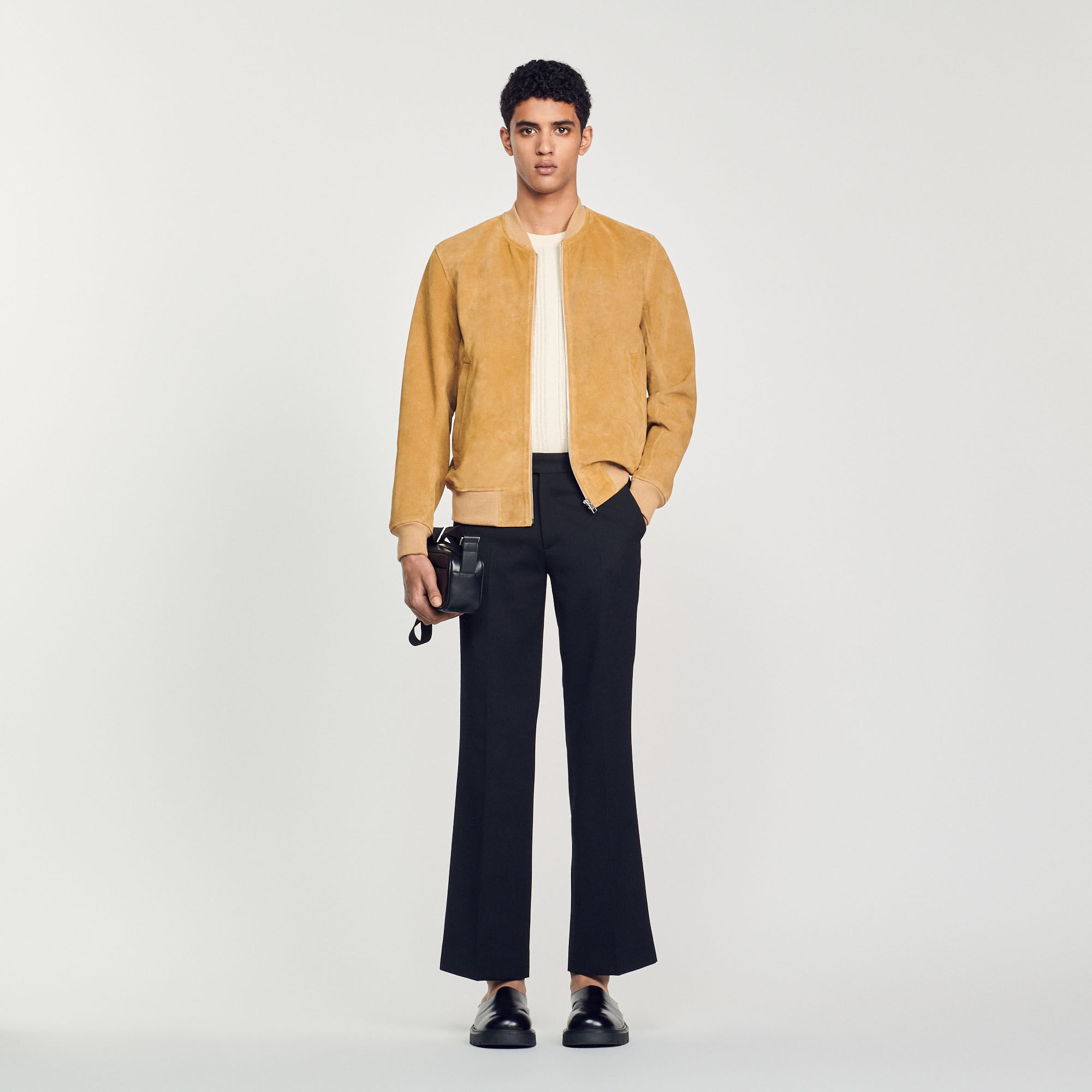Veste sandro sales homme fourrure