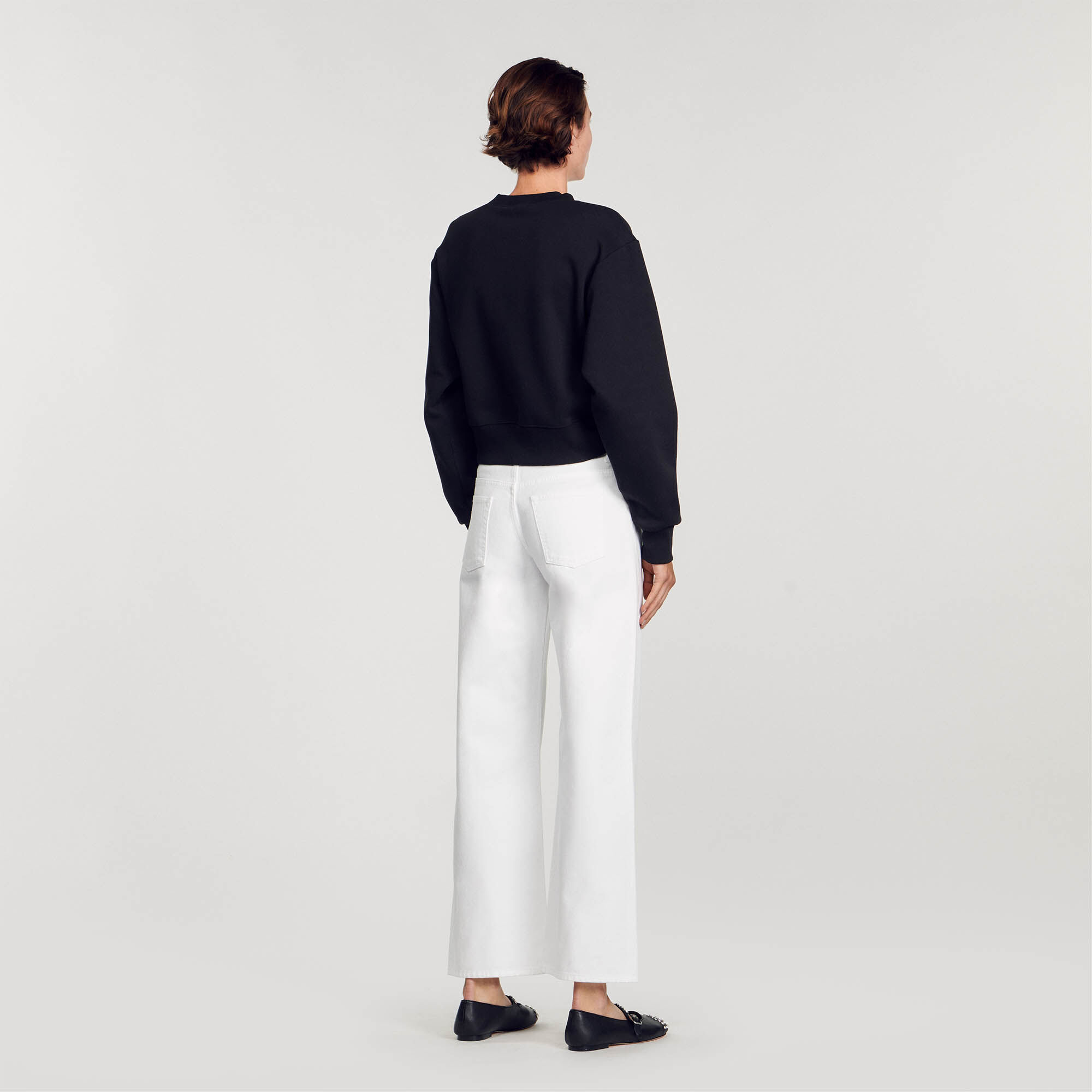 Sweat c urs strass s SFPSW00634 Sweats Sandro Paris