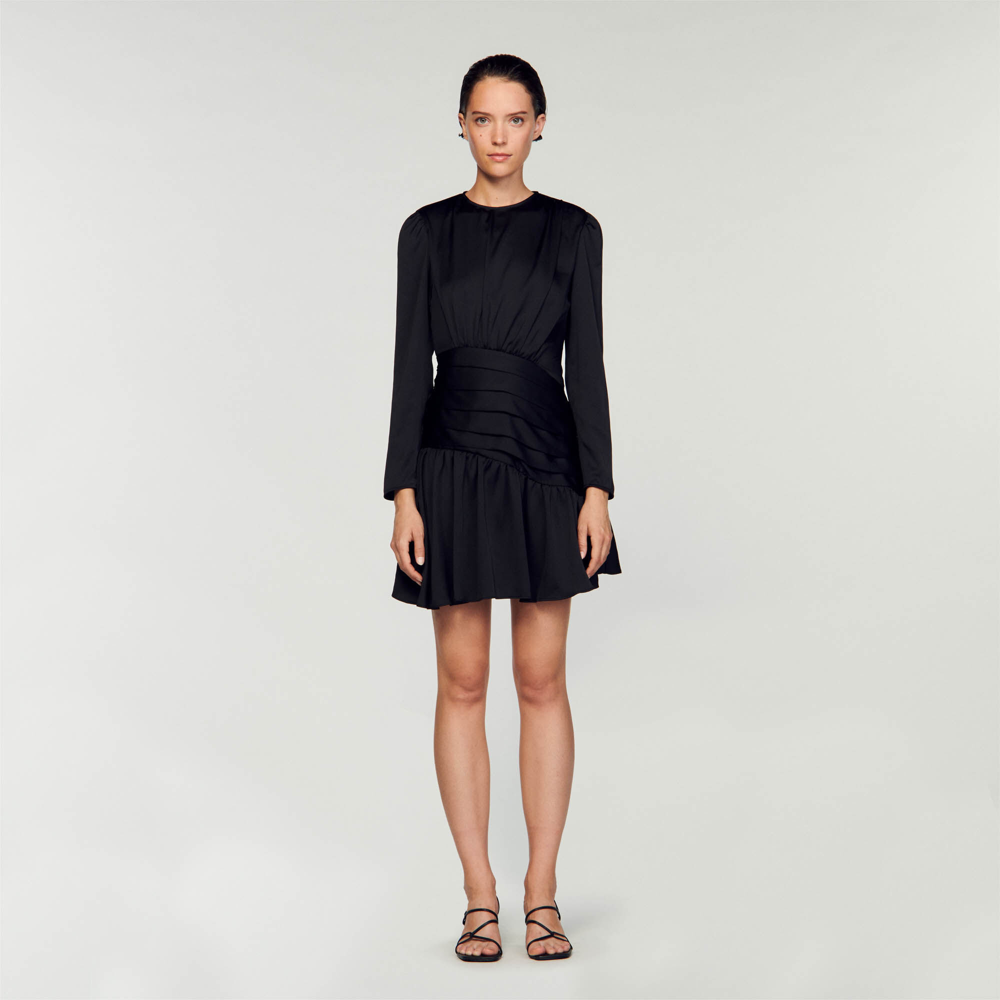 Robe courte drap e SFPRO03357 Robes Sandro Paris