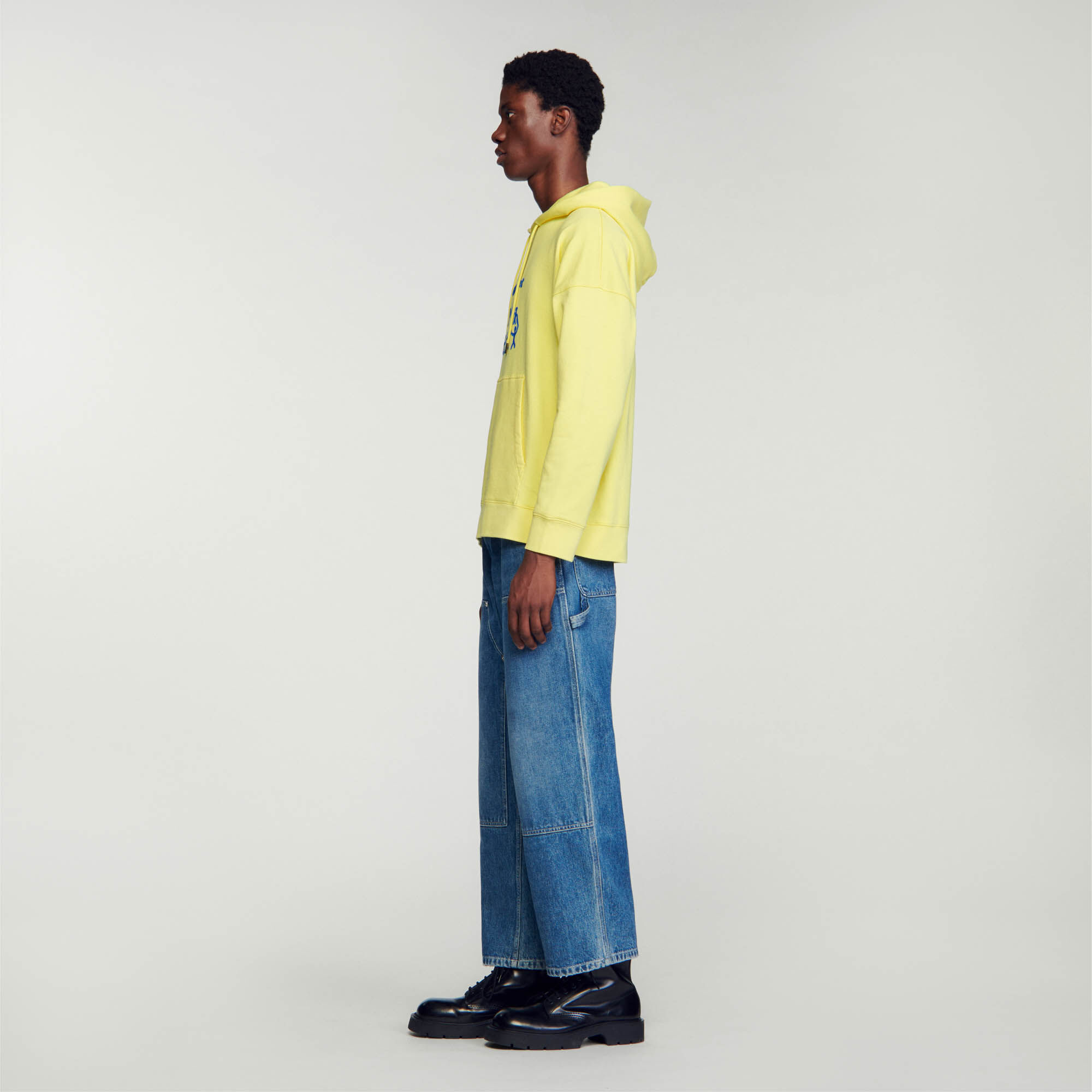 Hoodie jaune homme sales