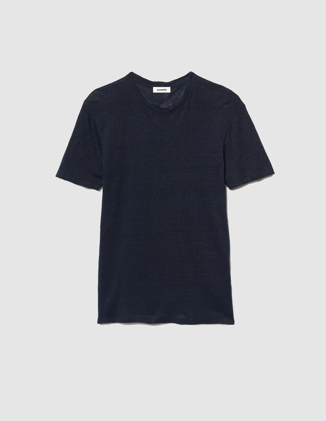 Sandro T-shirt en lin. 2