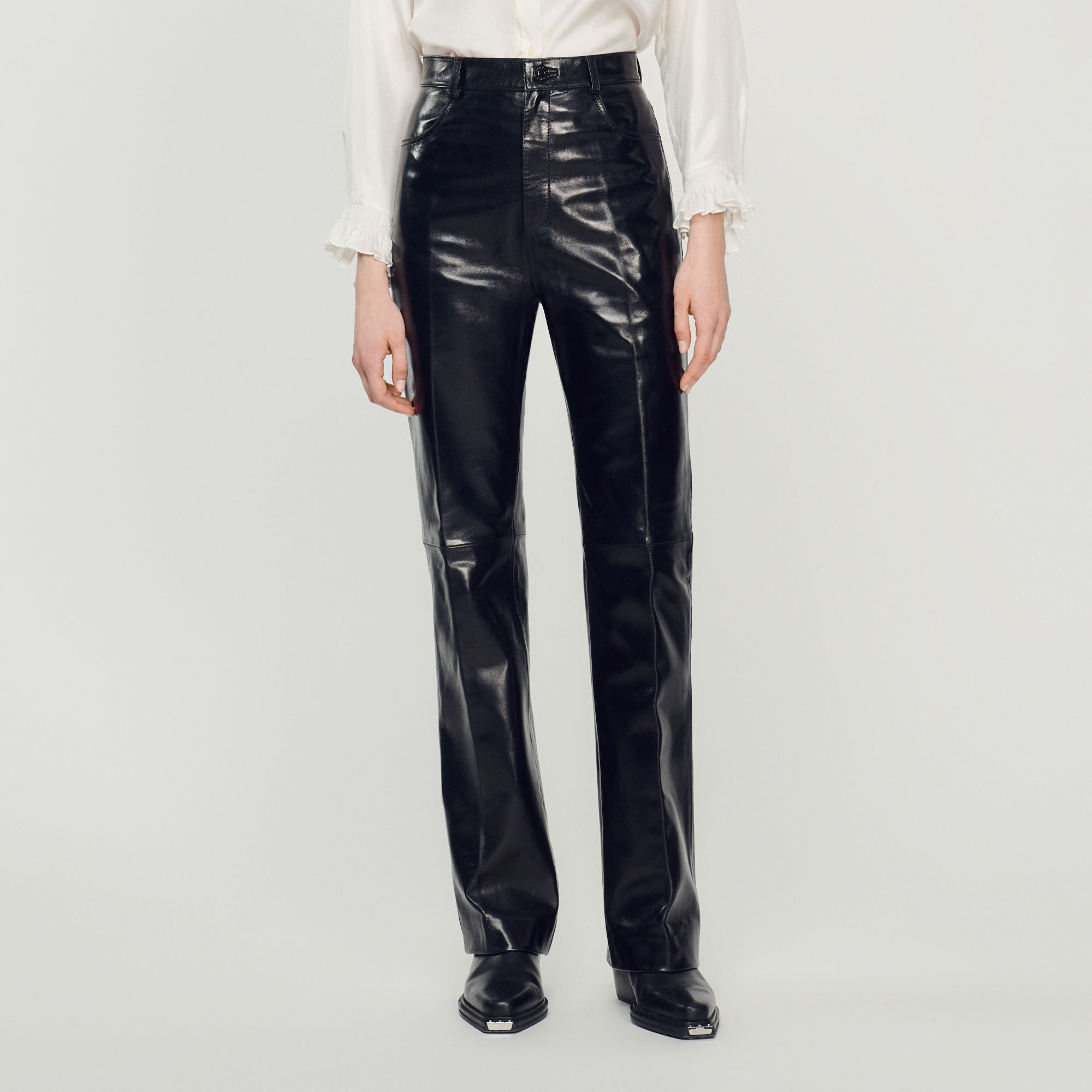 Cuir outlet pantalon femme