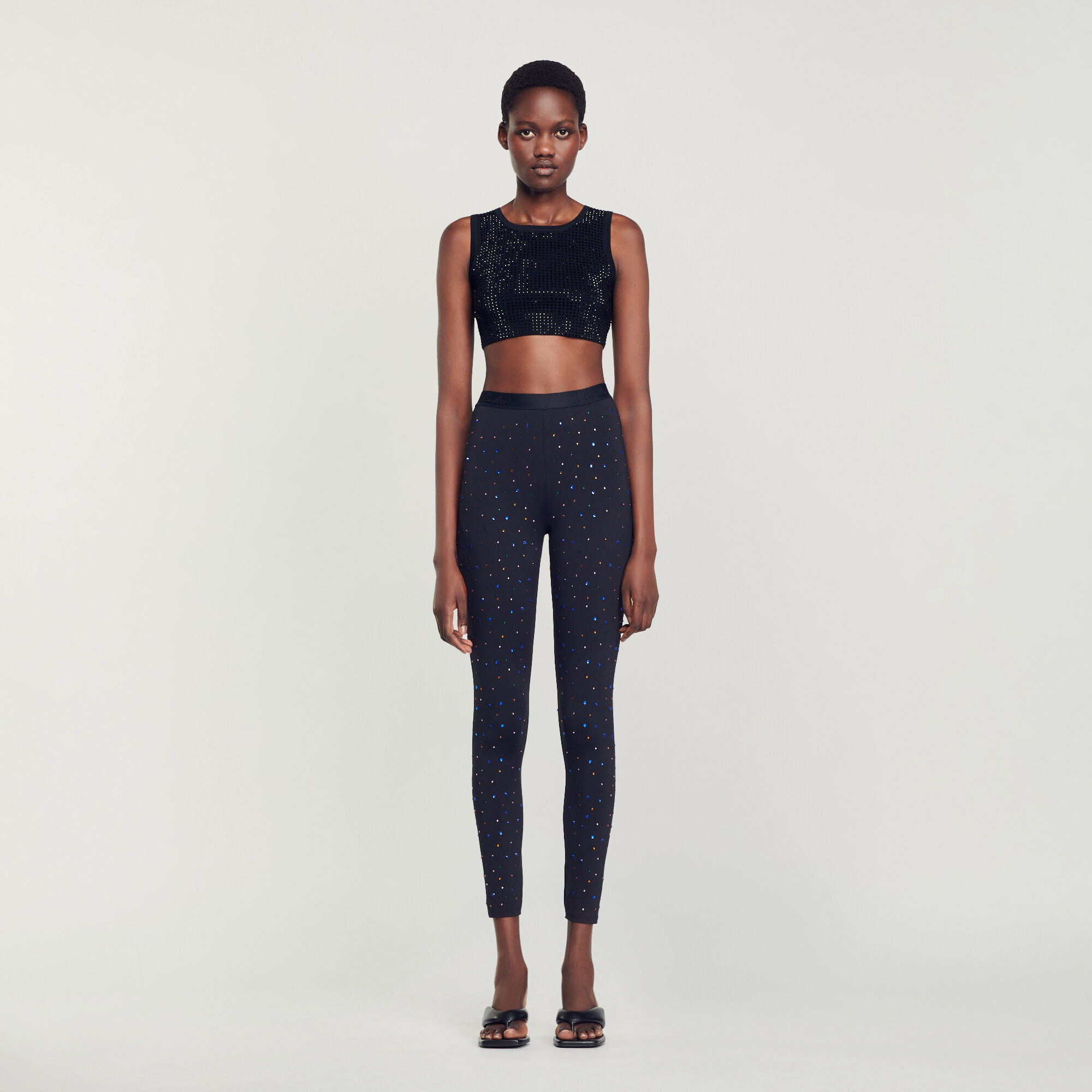 Legging sales avec strass