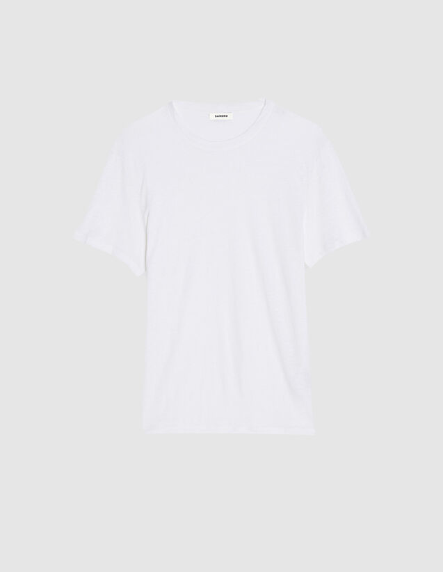 Sandro T-shirt en lin certifié. 1