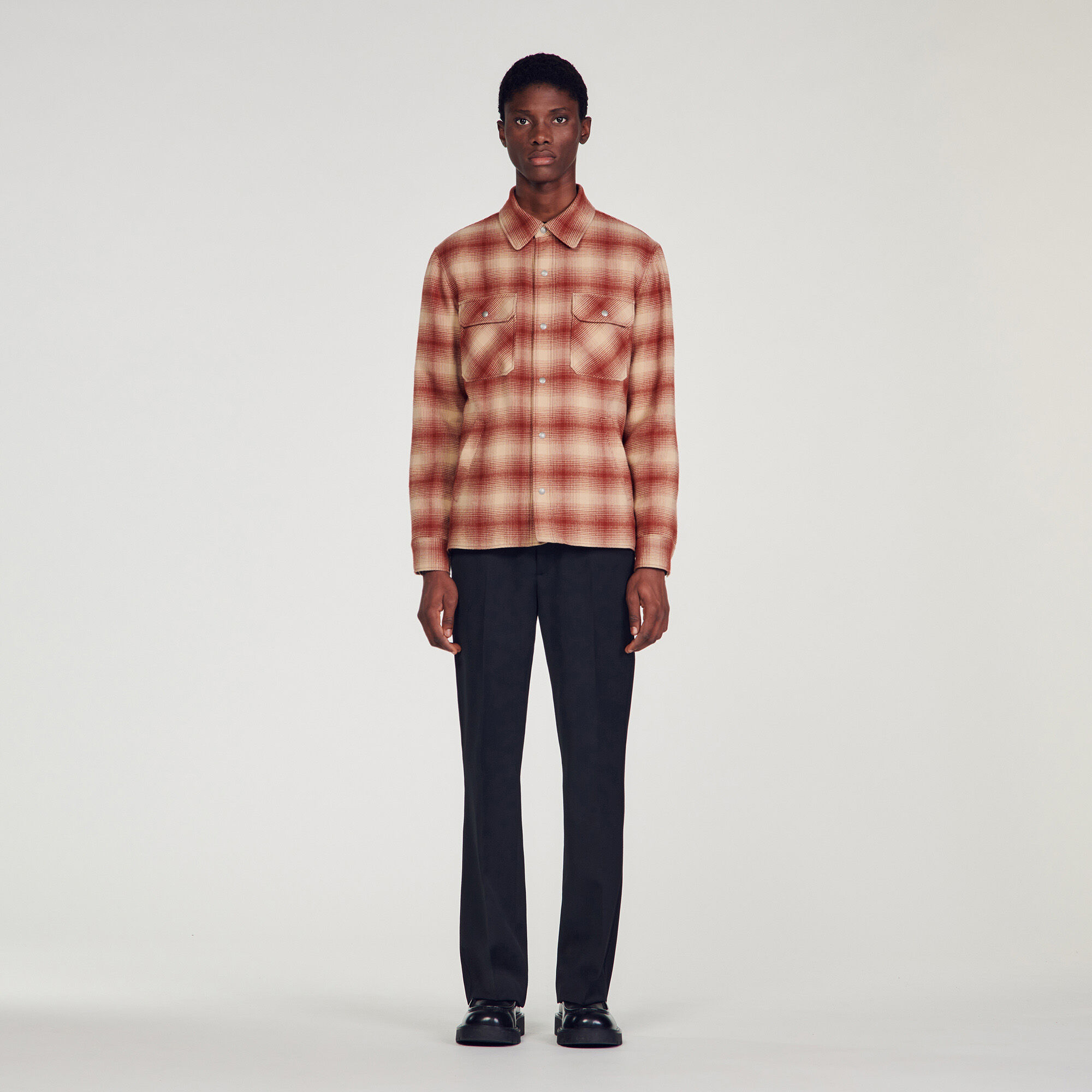 Manteau sandro hotsell carreaux