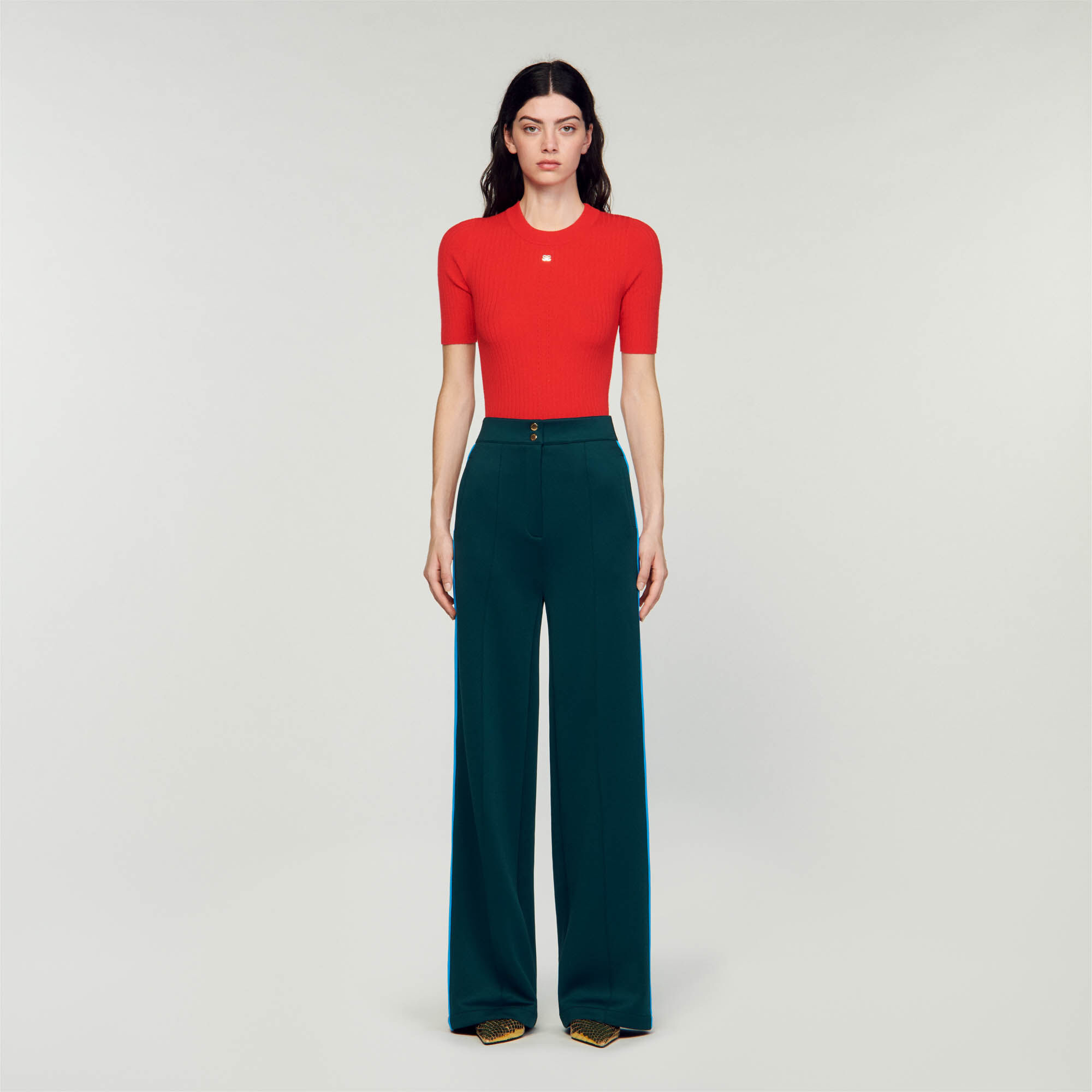 Pantalon vert on sale bouteille femme