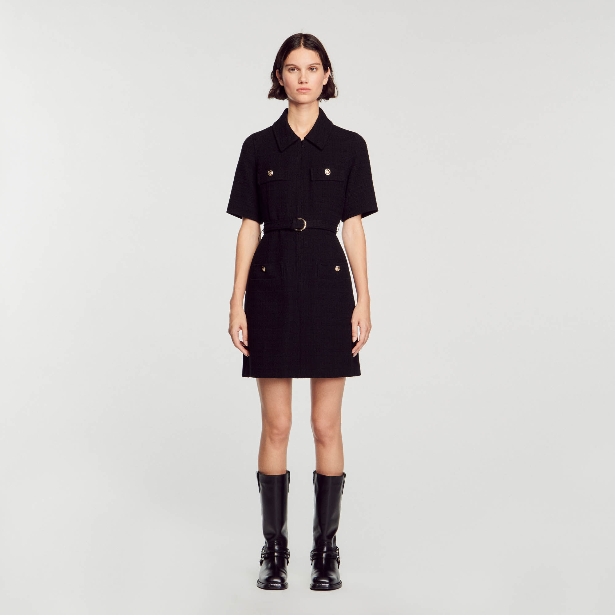 Robe à manches courtes discount