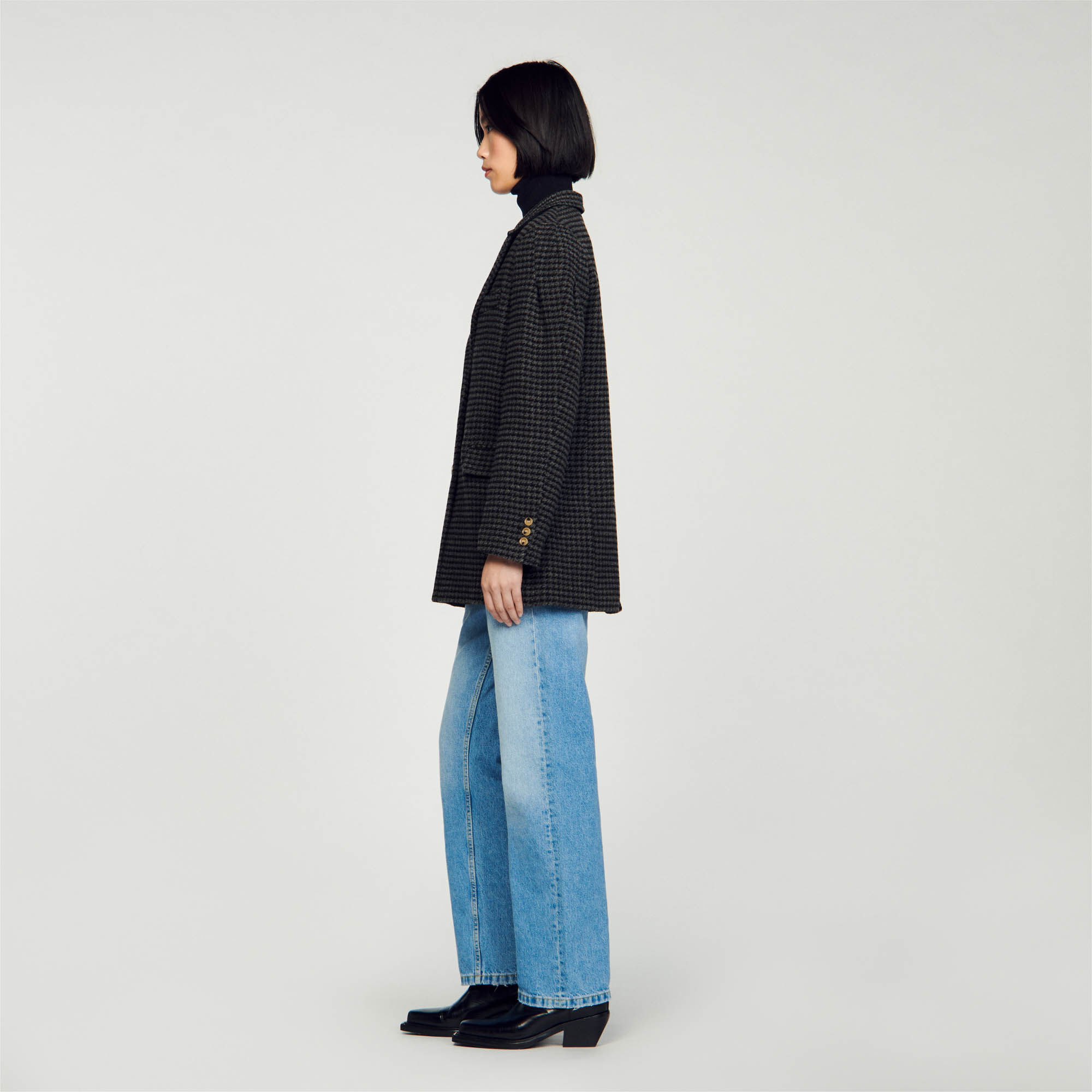 Sandro veste store pied de poule