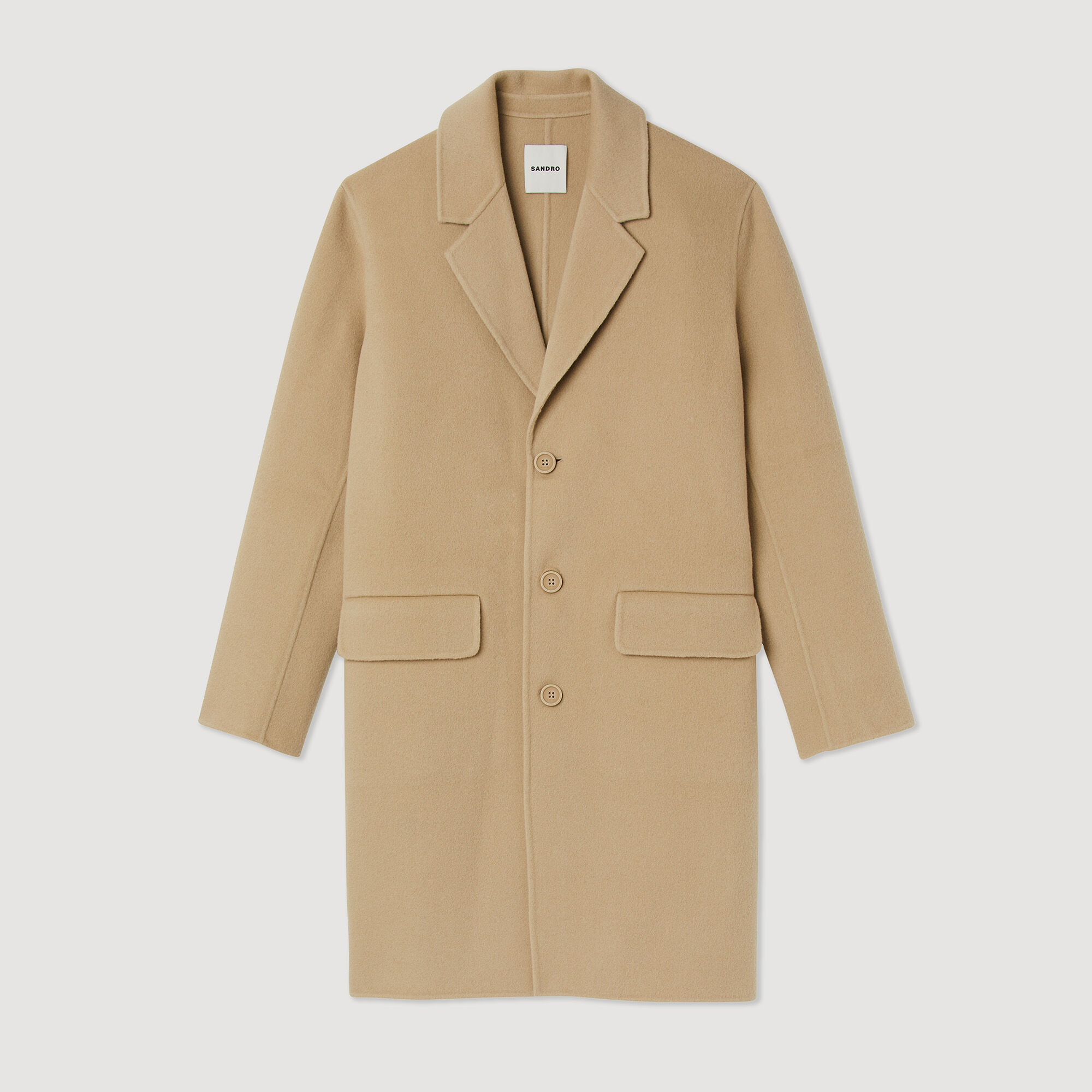 Manteau laine on sale sandro