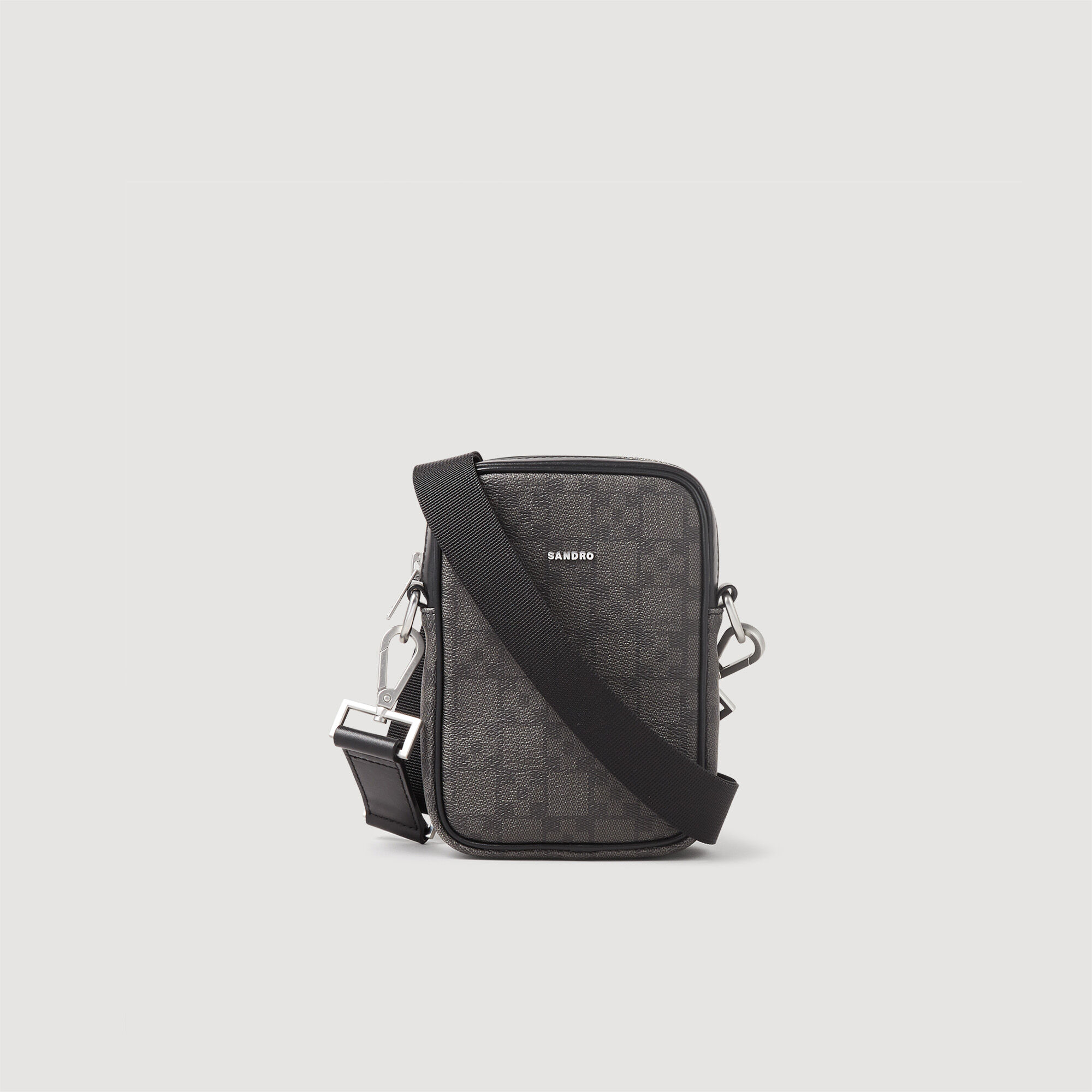 Petite pochette sale noire bandouliere