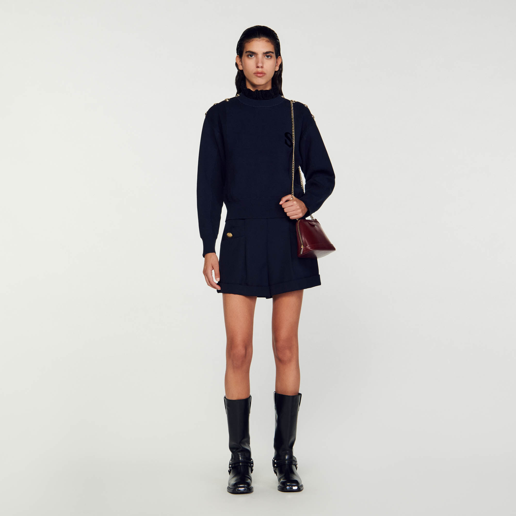 Pull court et large femme outlet