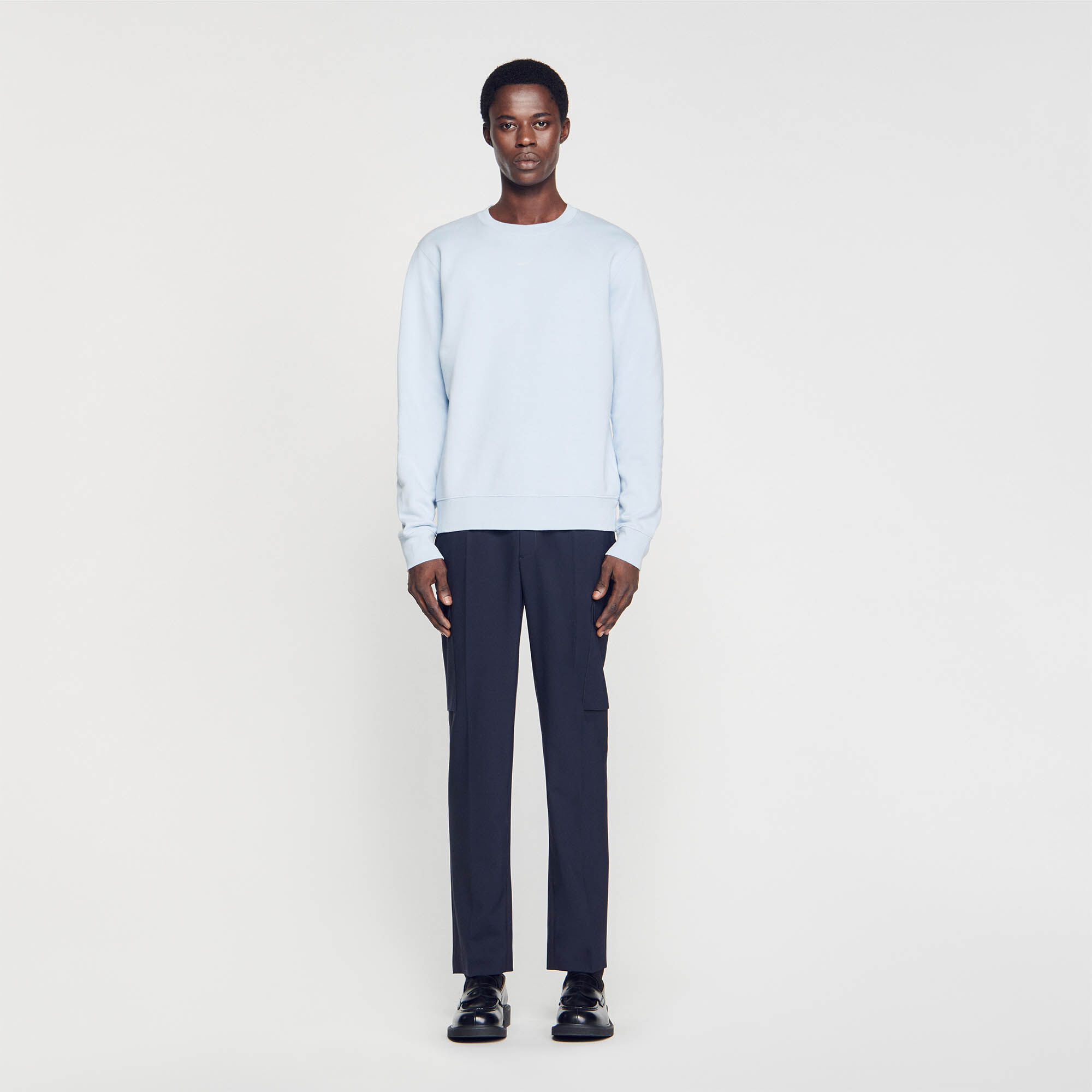 Sweat molletonn brod SHPSW00582 Sweats Joggings Sandro Paris