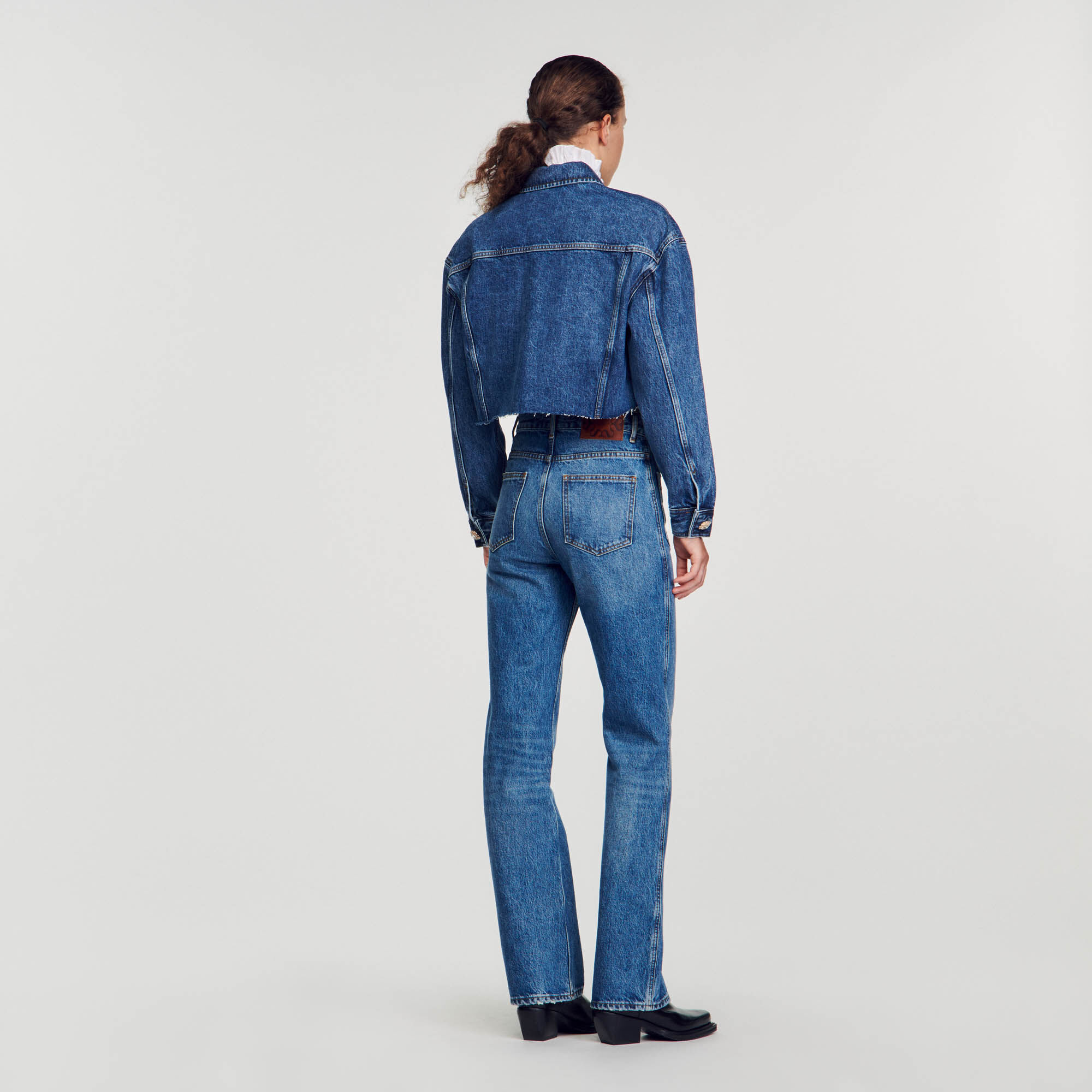 Veste courte en jean